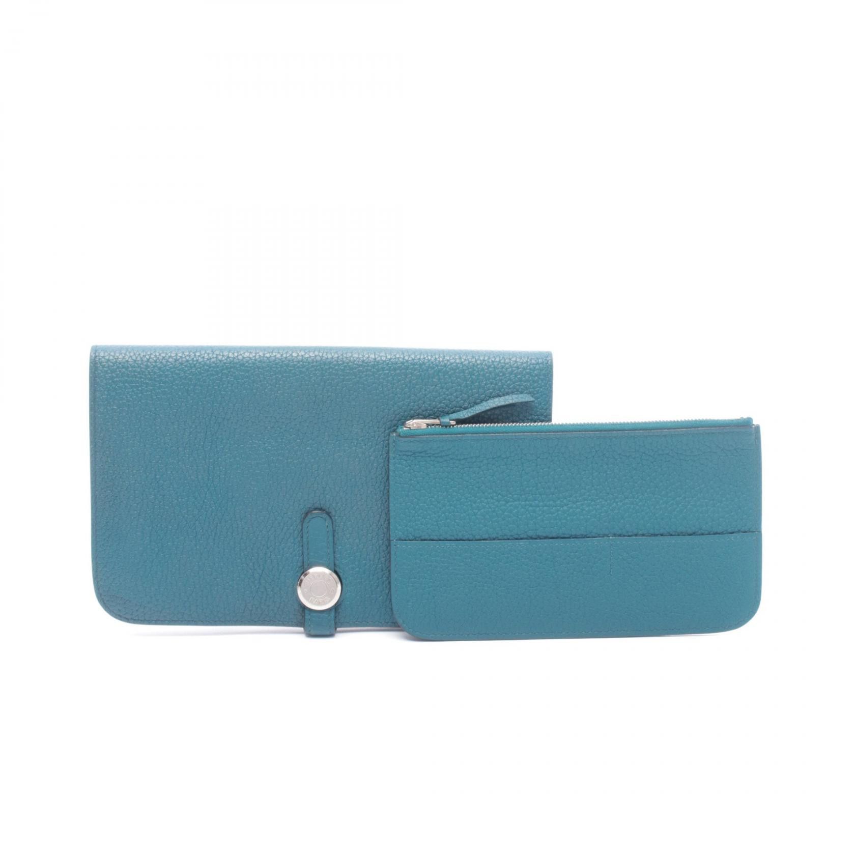 Hermes Hermes Hermes Dogon Duo GM Calfskin Long Wallet Leather Long Wallet A DUTY FREE for USA Size ONE SIZE - 6 Thumbnail
