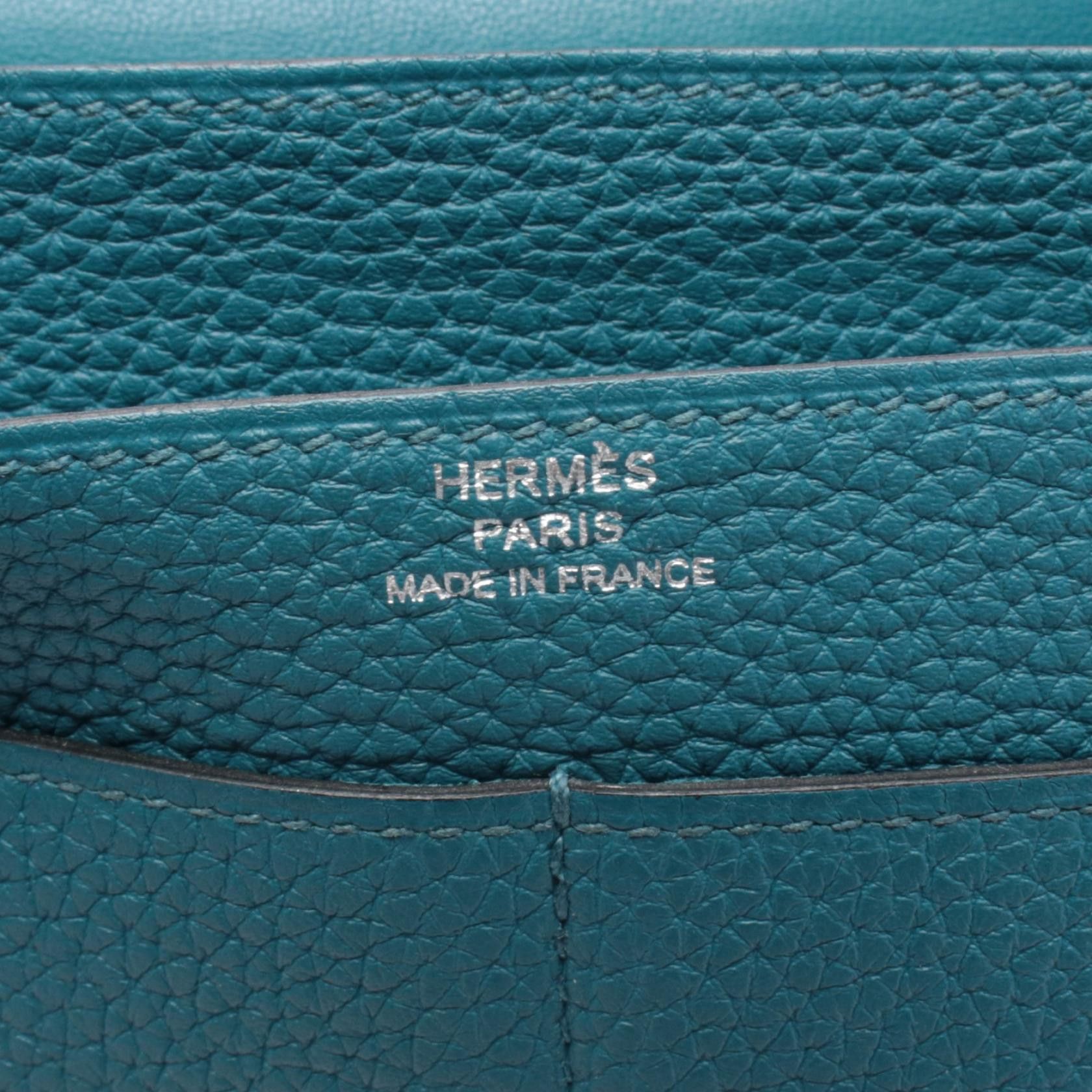 Hermes Hermes Hermes Dogon Duo GM Calfskin Long Wallet Leather Long Wallet A DUTY FREE for USA Size ONE SIZE - 4 Thumbnail
