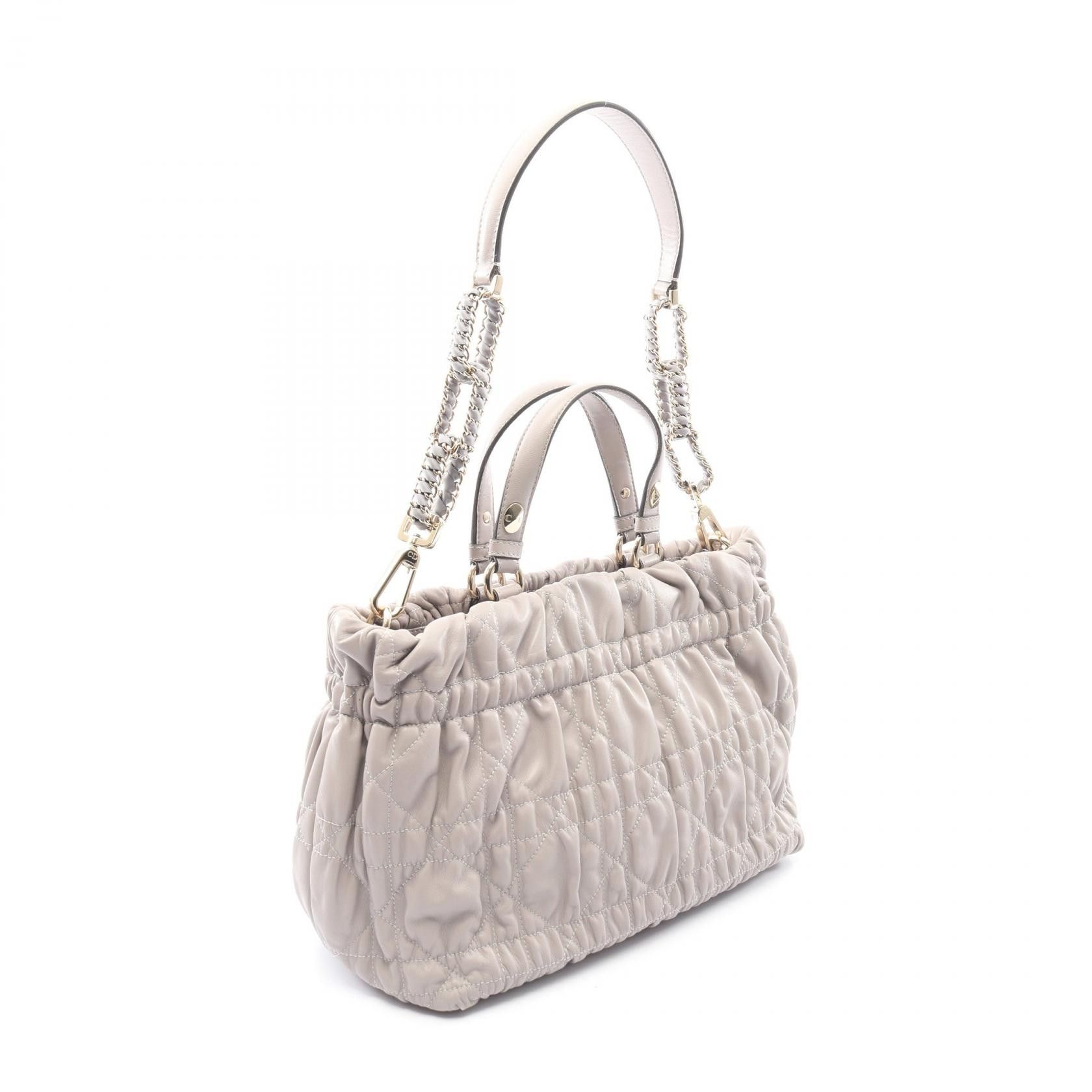 Dior Dior Dior Cannage Leather Handbag Leather Handbag DUTY FREE for USA Size ONE SIZE - 2 Thumbnail