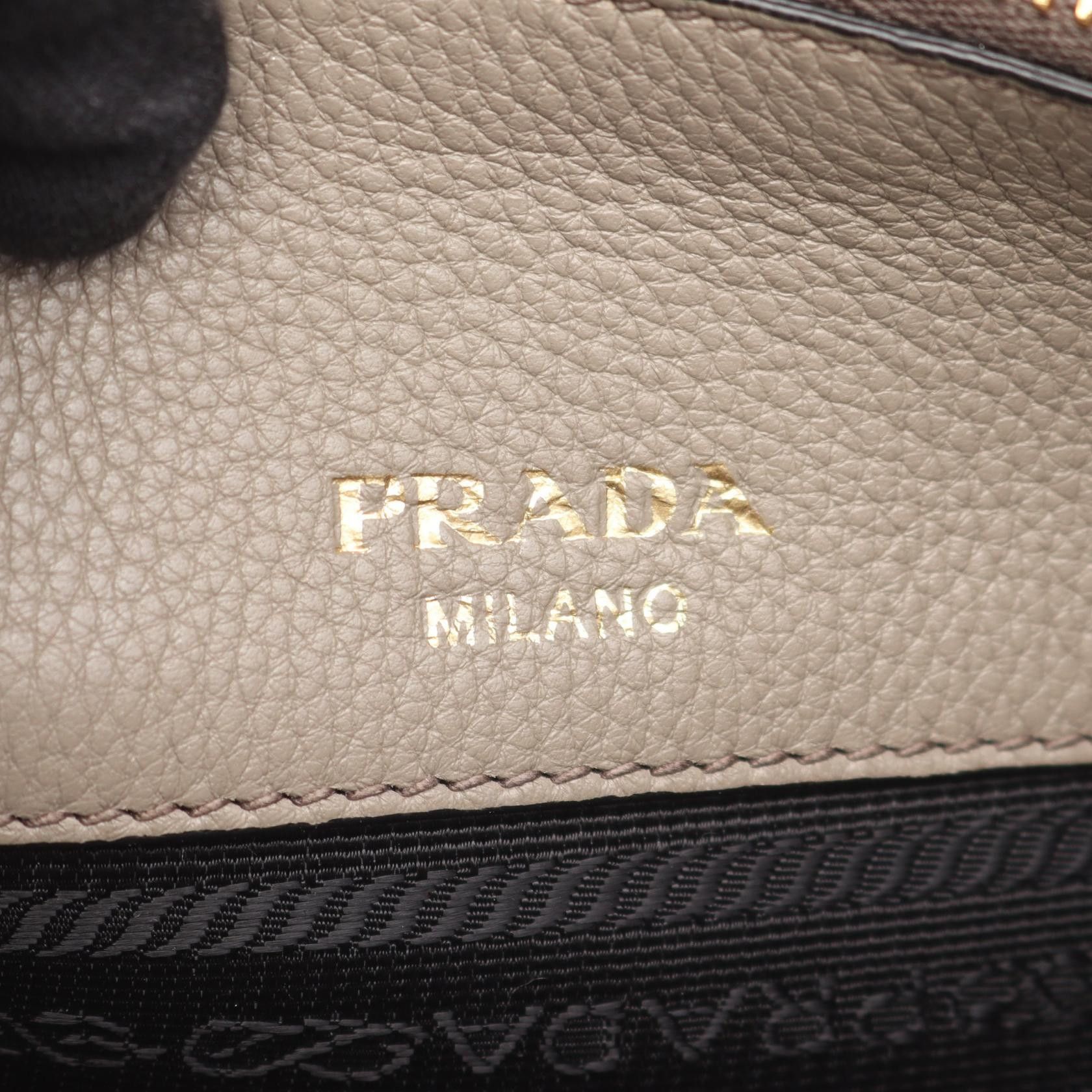 Prada Prada Prada Vitello Daino Handbag Leather Handbag DUTY FREE for USA Size ONE SIZE - 4 Thumbnail
