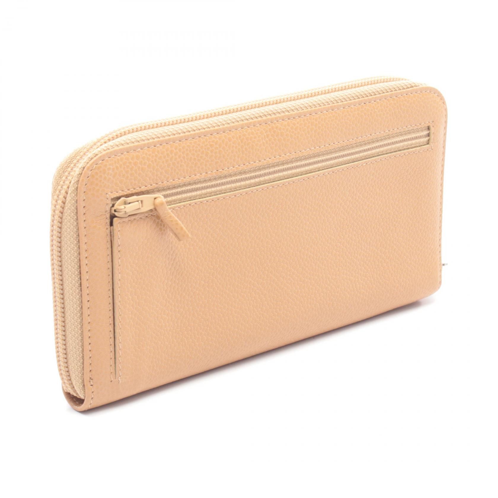 Chanel Chanel Chanel Coco Mark Calfskin Long Wallet Leather Long Wallet DUTY FREE for USA Size ONE SIZE - 2 Thumbnail