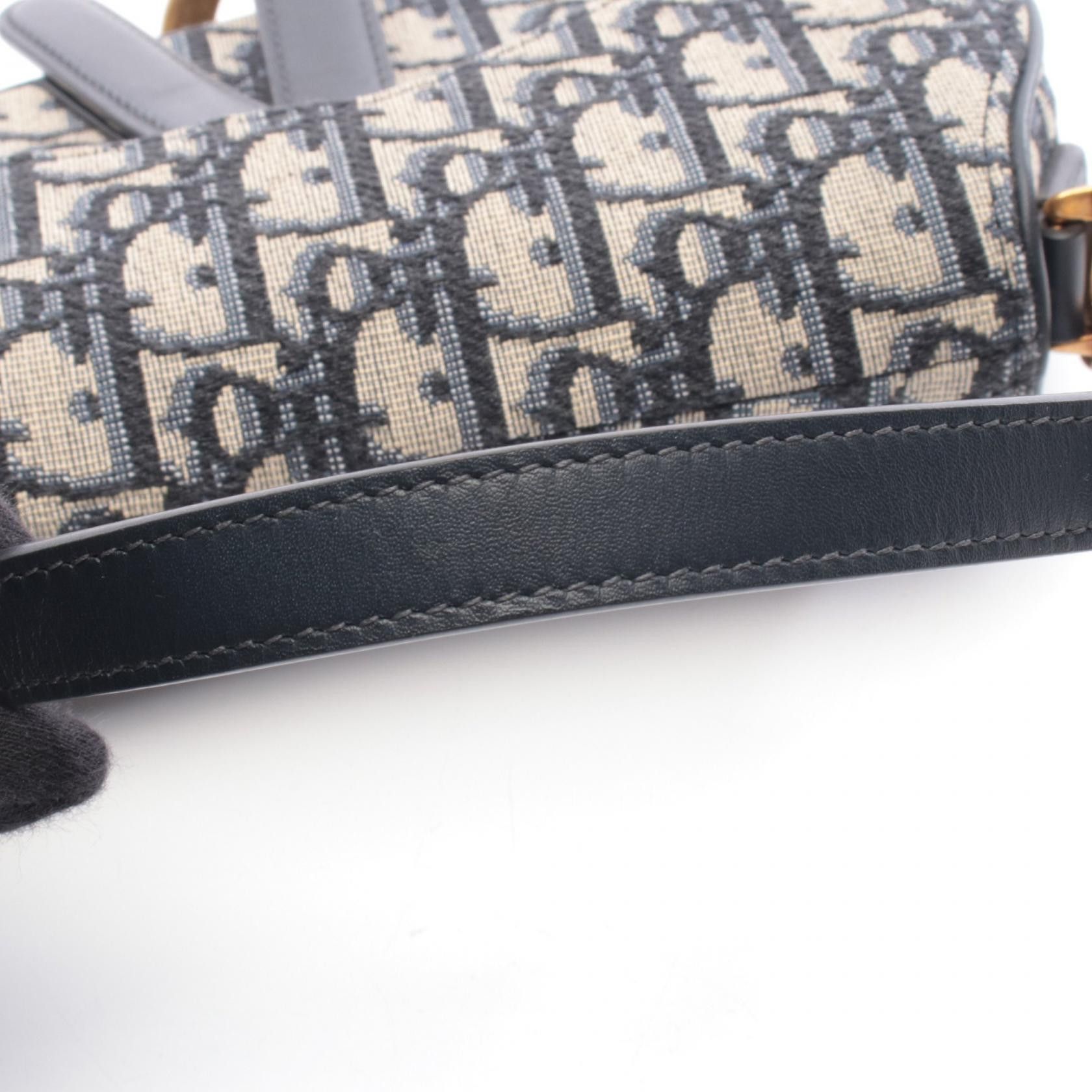 Dior Dior Dior Saddle Bag Oblique Jacquard Canvas Leather Handbag Textile Handbag DUTY FREE for USA Size ONE SIZE - 5 Thumbnail