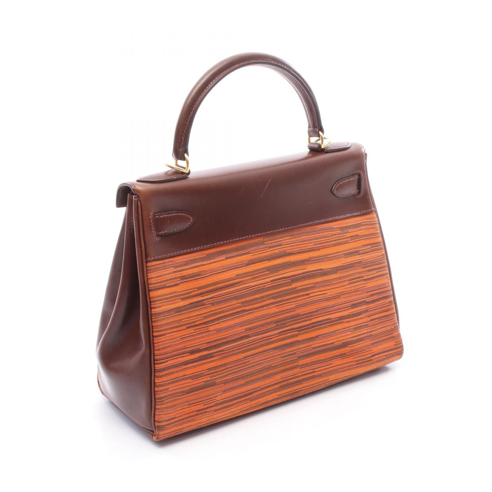 Hermes Hermes Hermes Kelly28 Calfskin Leather Handbag E DUTY FREE for USA Size ONE SIZE - 2 Thumbnail