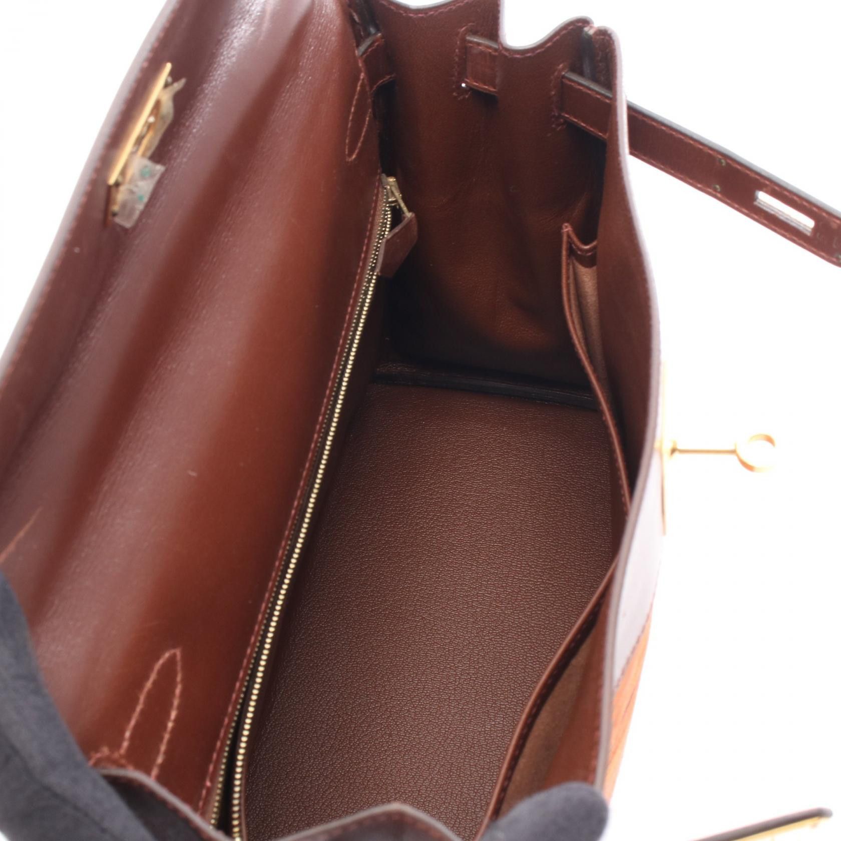 Hermes Hermes Hermes Kelly28 Calfskin Leather Handbag E DUTY FREE for USA Size ONE SIZE - 3 Thumbnail
