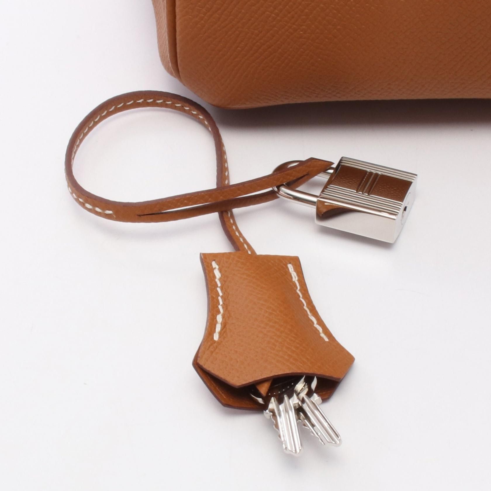 Hermes Hermes Hermes Birkin30 Calfskin Leather Handbag Y2020 DUTY FREE for USA Size ONE SIZE - 6 Thumbnail
