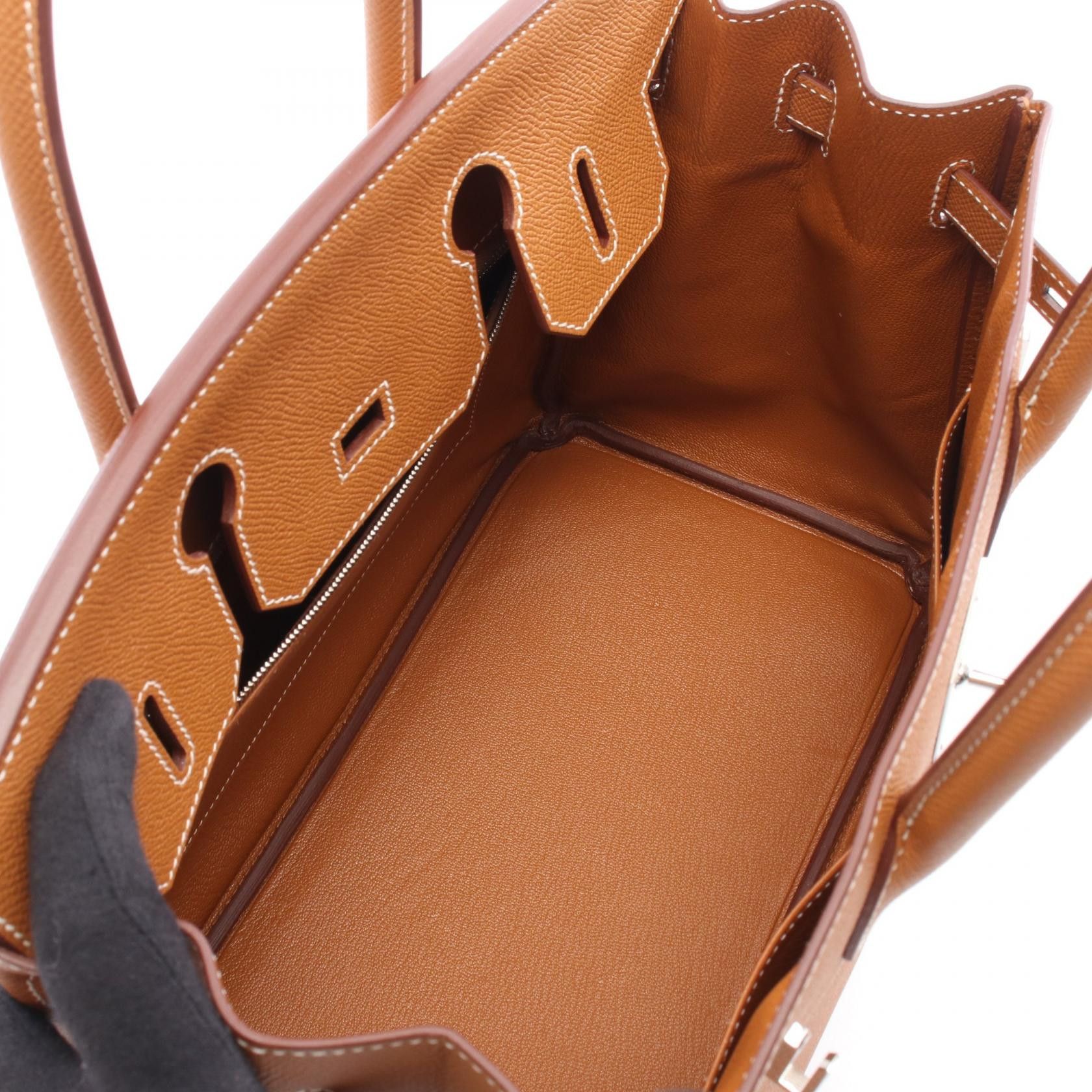 Hermes Hermes Hermes Birkin30 Calfskin Leather Handbag Y2020 DUTY FREE for USA Size ONE SIZE - 3 Thumbnail