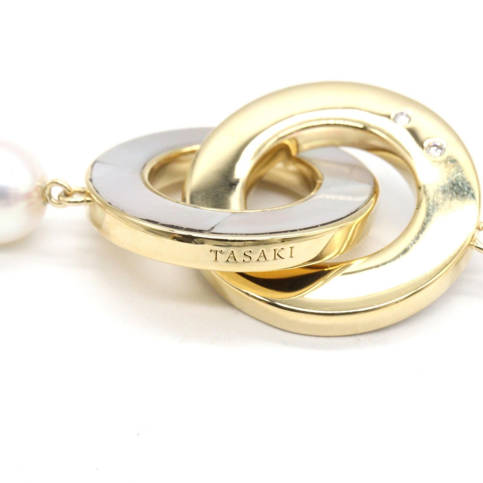 Other Tasaki Tasaki Pearl Shell K14YG Necklace Precious Metal Necklace DUTY FREE for USA Size ONE SIZE - 4 Thumbnail