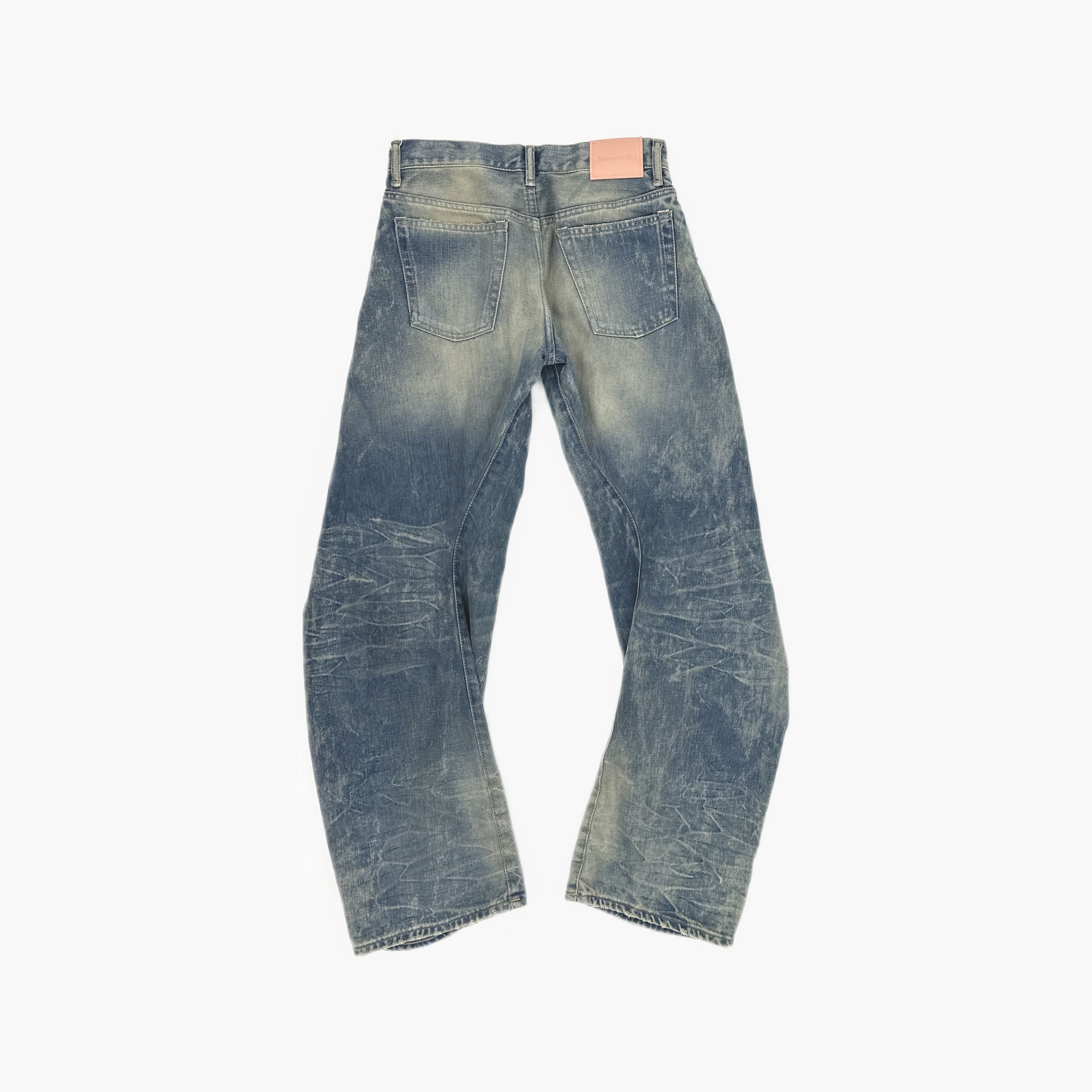 Acne Studios Acne Studios 2006F Bowed Leg Wide Jeans 25/30 Size 25" / US 0 / IT 36 - 3 Thumbnail