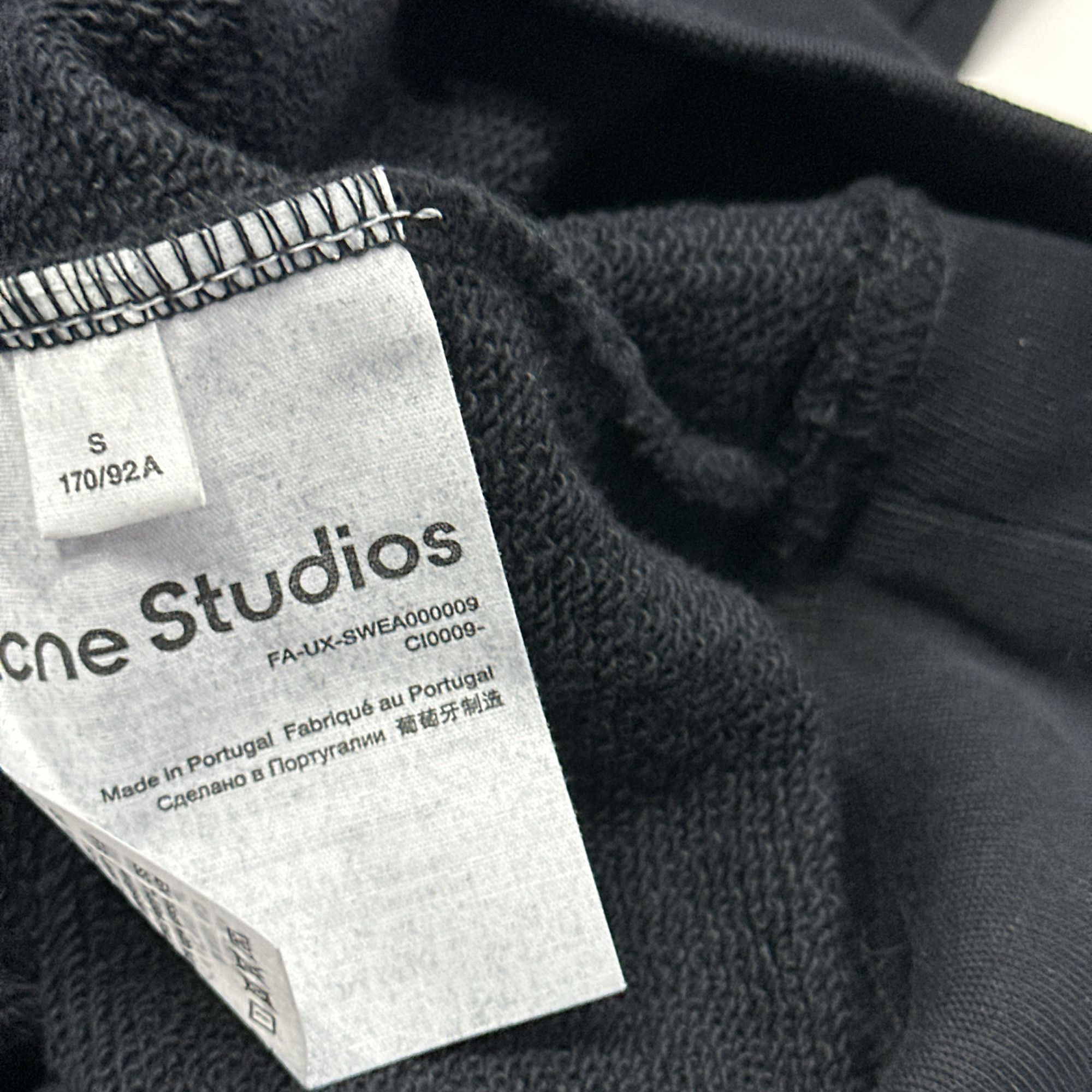 Acne Studios Acne Studios Face Patch Hoodie Black S Size US S / EU 44-46 / 1 - 7 Thumbnail