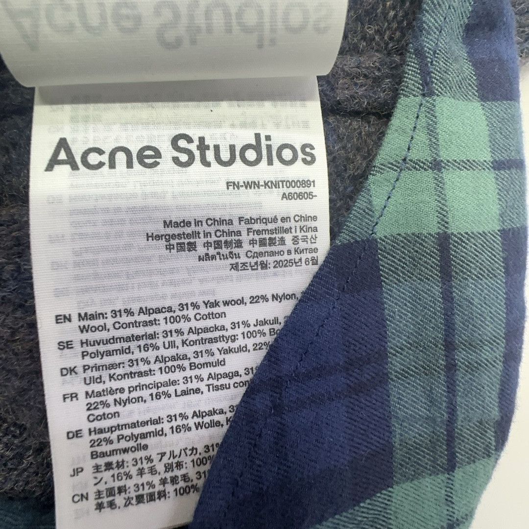 Acne Studios Acne Studios Layered Plaid Hooded Sweater XS Size XS / US 0-2 / IT 36-38 - 4 Thumbnail