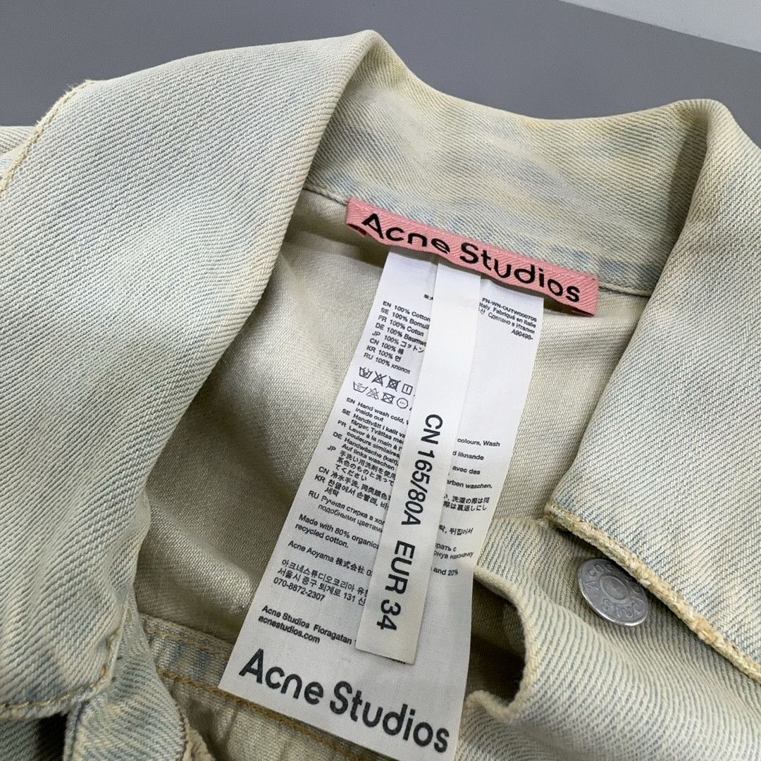 Acne Studios Acne Studios Washed Denim Jacket EU 34 Size XS / US 0-2 / IT 36-38 - 4 Thumbnail