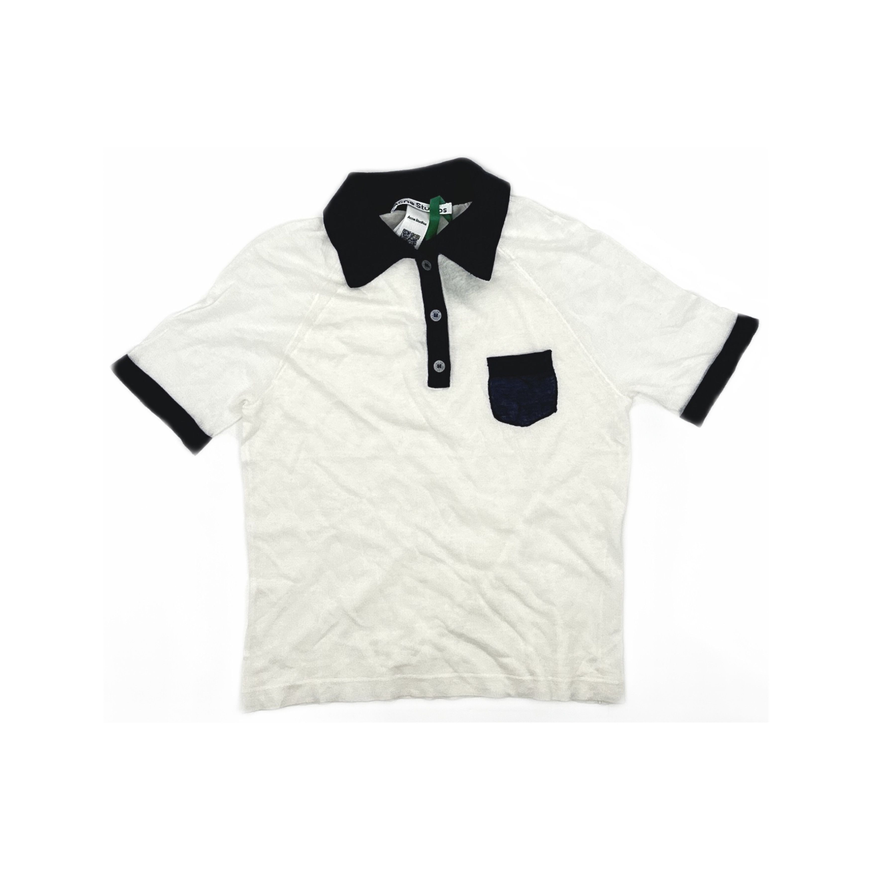 Acne Studios Acne Studios Contrast Knit Polo S Size S / US 4 / IT 40 - 2 Thumbnail