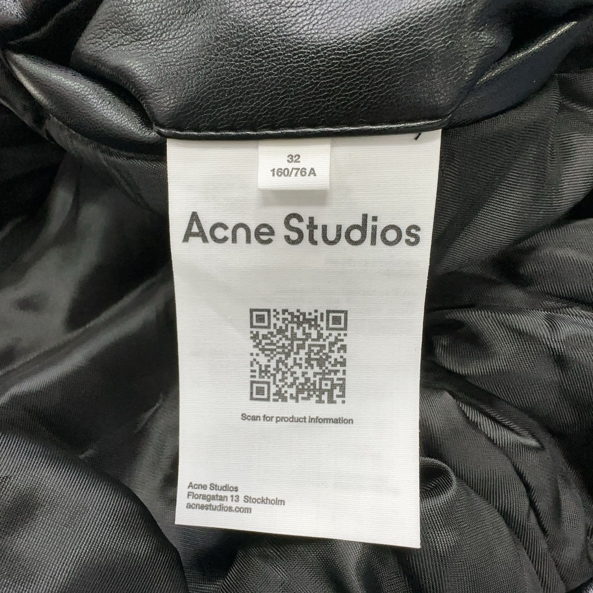Acne Studios Acne Studios Black Faux Leather Bomber Jacket 32 Size XXS / US 00 / IT 34 - 6 Thumbnail