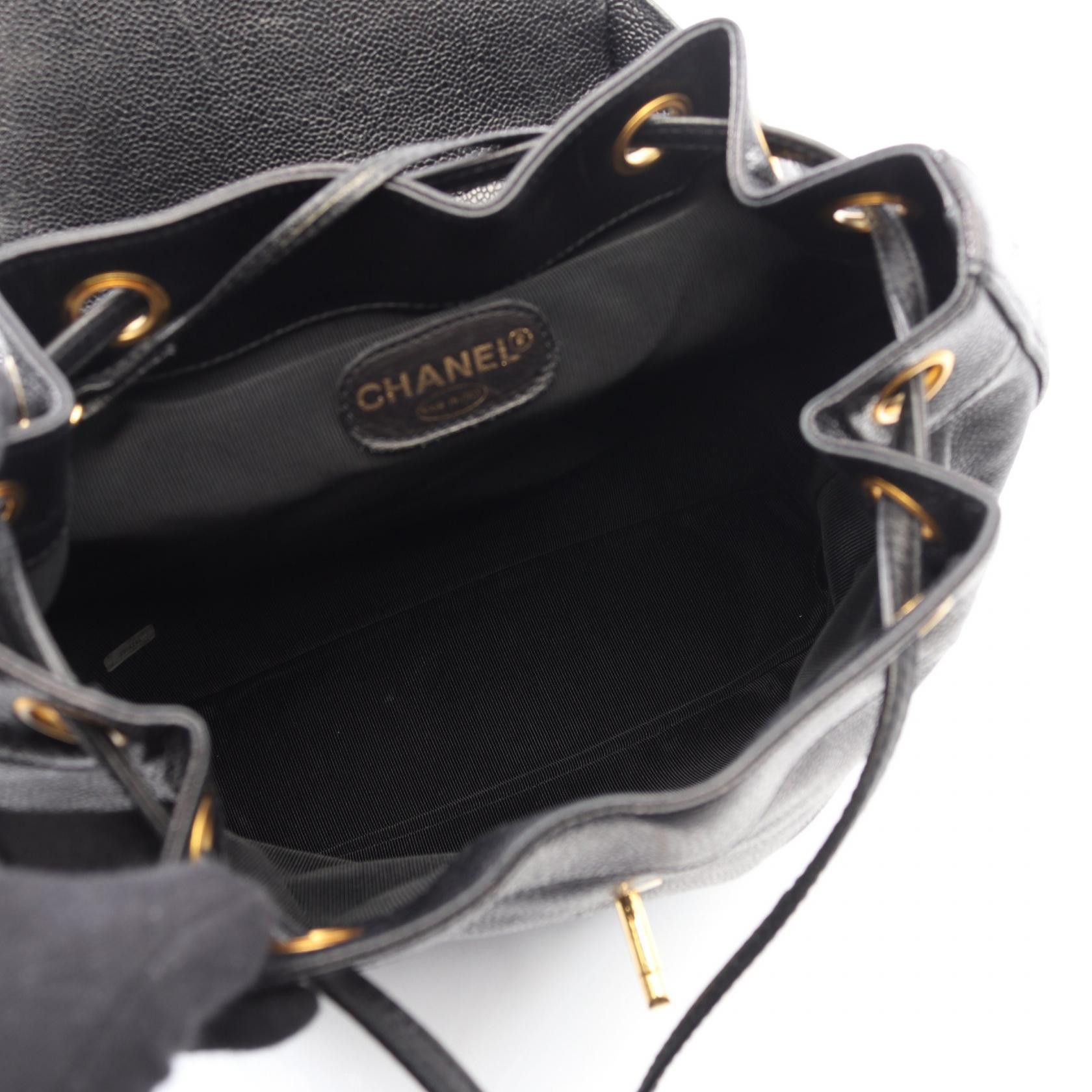 Chanel Chanel CHANEL Triple Coco Mark Grained Calf Backpack Leather Backpack DUTY FREE for USA Size ONE SIZE - 3 Thumbnail