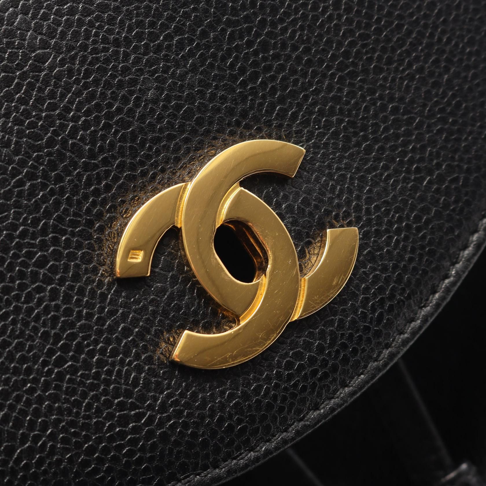 Chanel Chanel CHANEL Triple Coco Mark Grained Calf Backpack Leather Backpack DUTY FREE for USA Size ONE SIZE - 8 Thumbnail