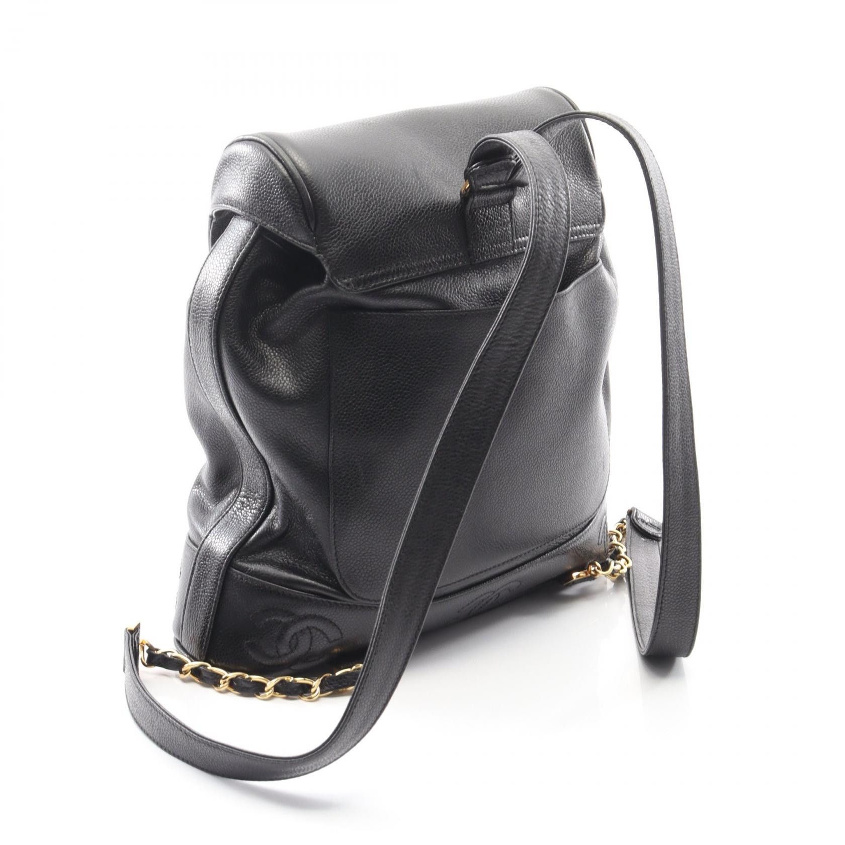 Chanel Chanel CHANEL Triple Coco Mark Grained Calf Backpack Leather Backpack DUTY FREE for USA Size ONE SIZE - 2 Thumbnail