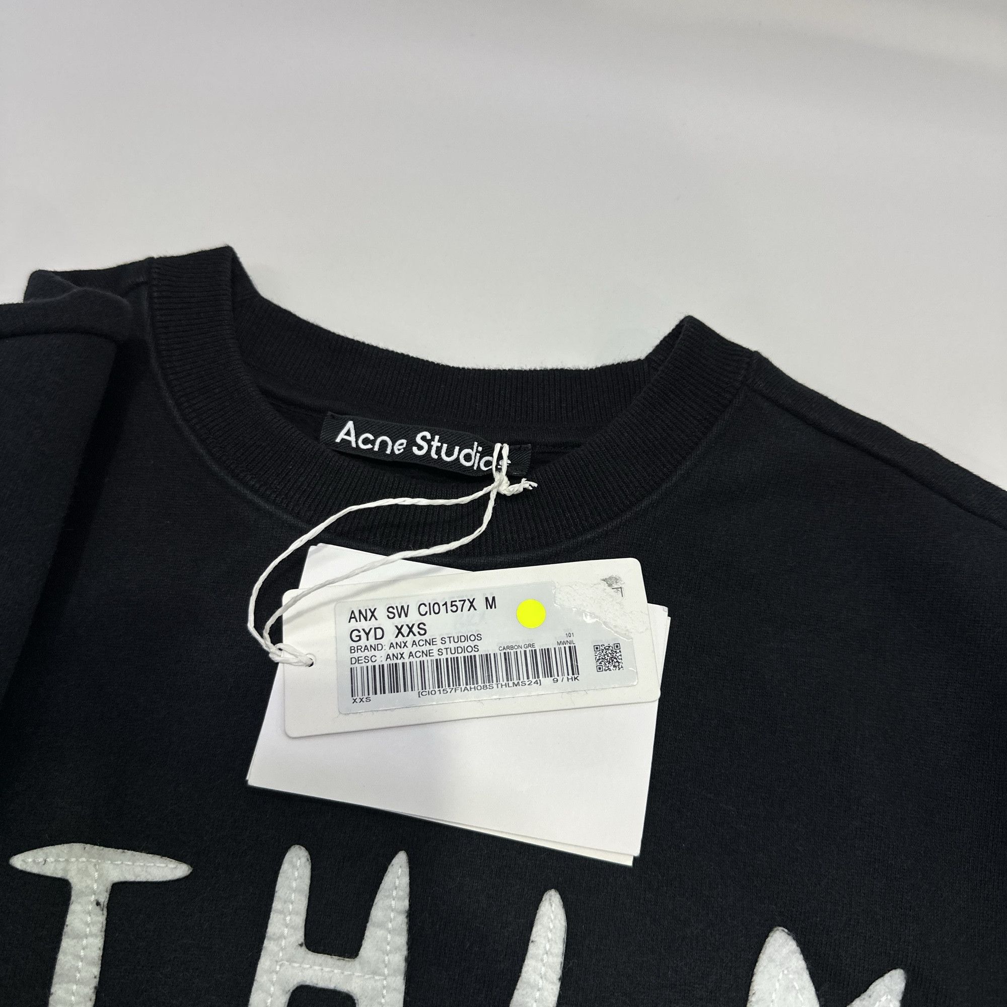 Acne Studios Acne Studios STHLM 08 Face Patch Sweatshirt XXS Size US XXS / EU 40 - 5 Thumbnail