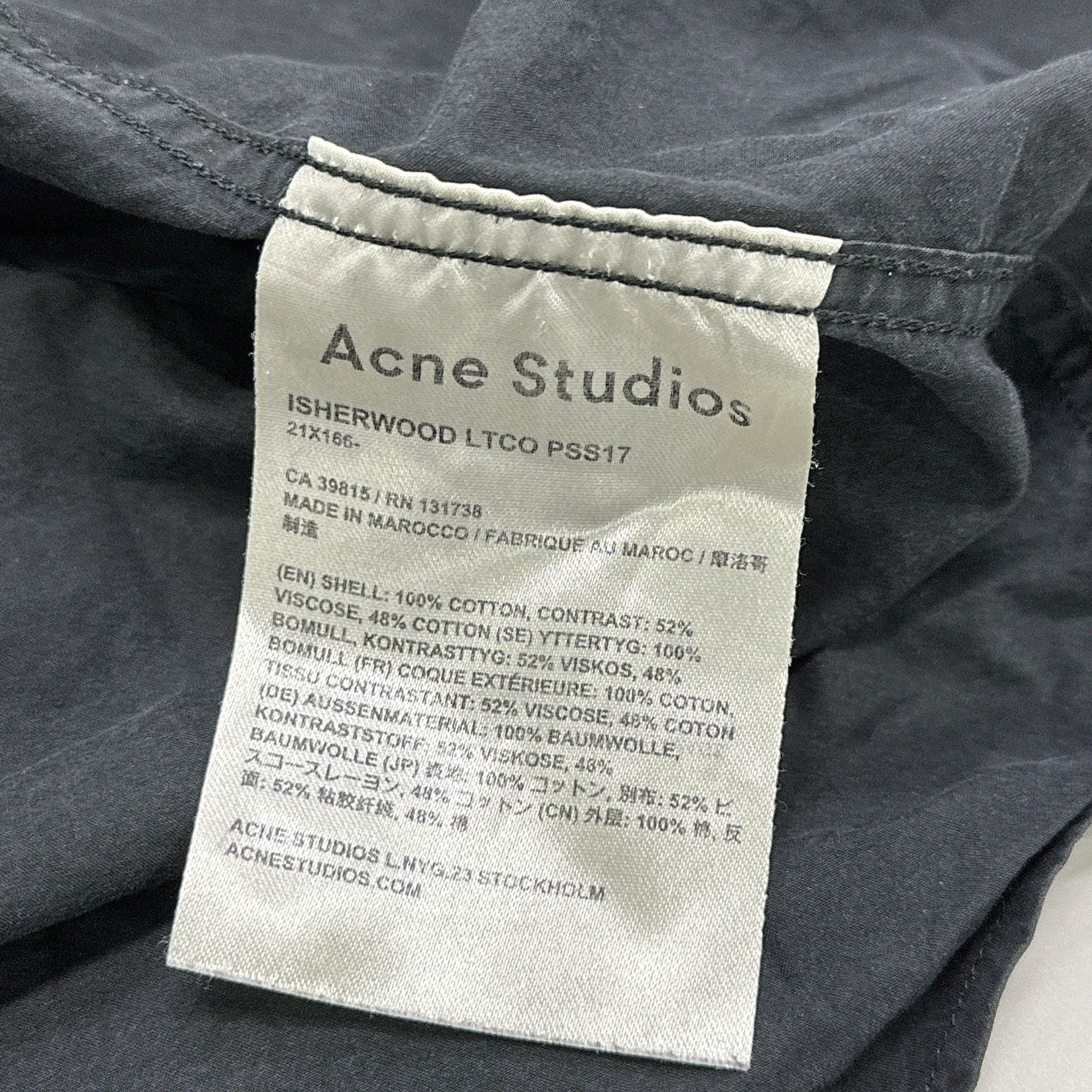 Acne Studios Acne Studios ISHERWOOD Solid Shirt Size 48 Size US M / EU 48-50 / 2 - 5 Thumbnail