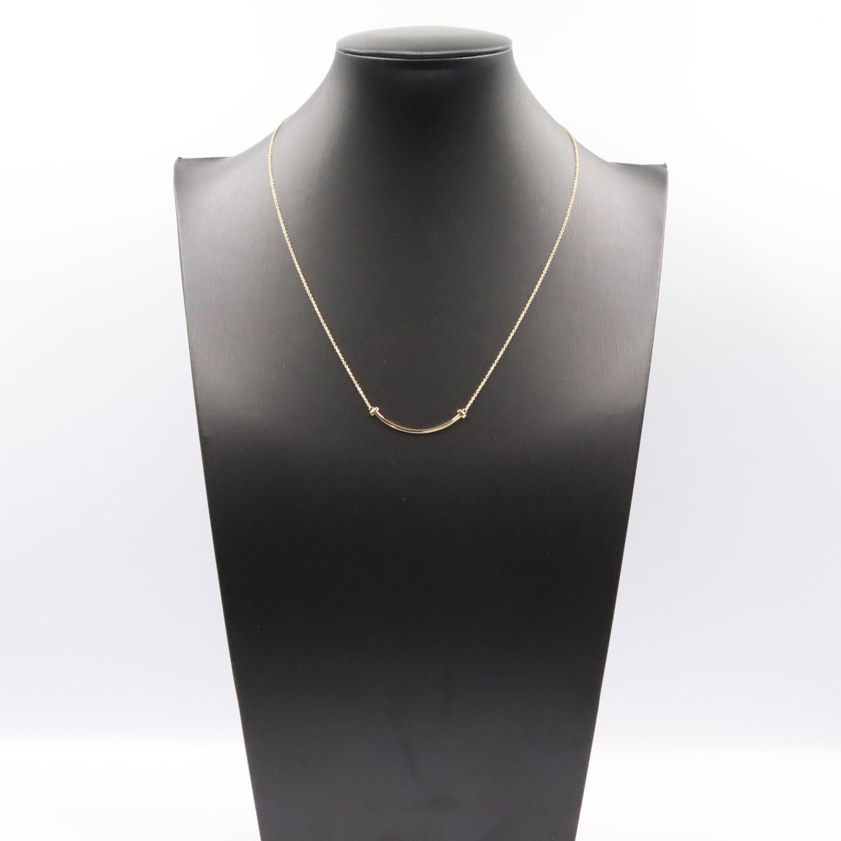 Tiffany & Co. Tiffany & Co. Tiffany & Co. T Smile Small Au750 Necklace Precious Metal Necklace DUTY FREE for USA Size ONE SIZE - 8 Thumbnail