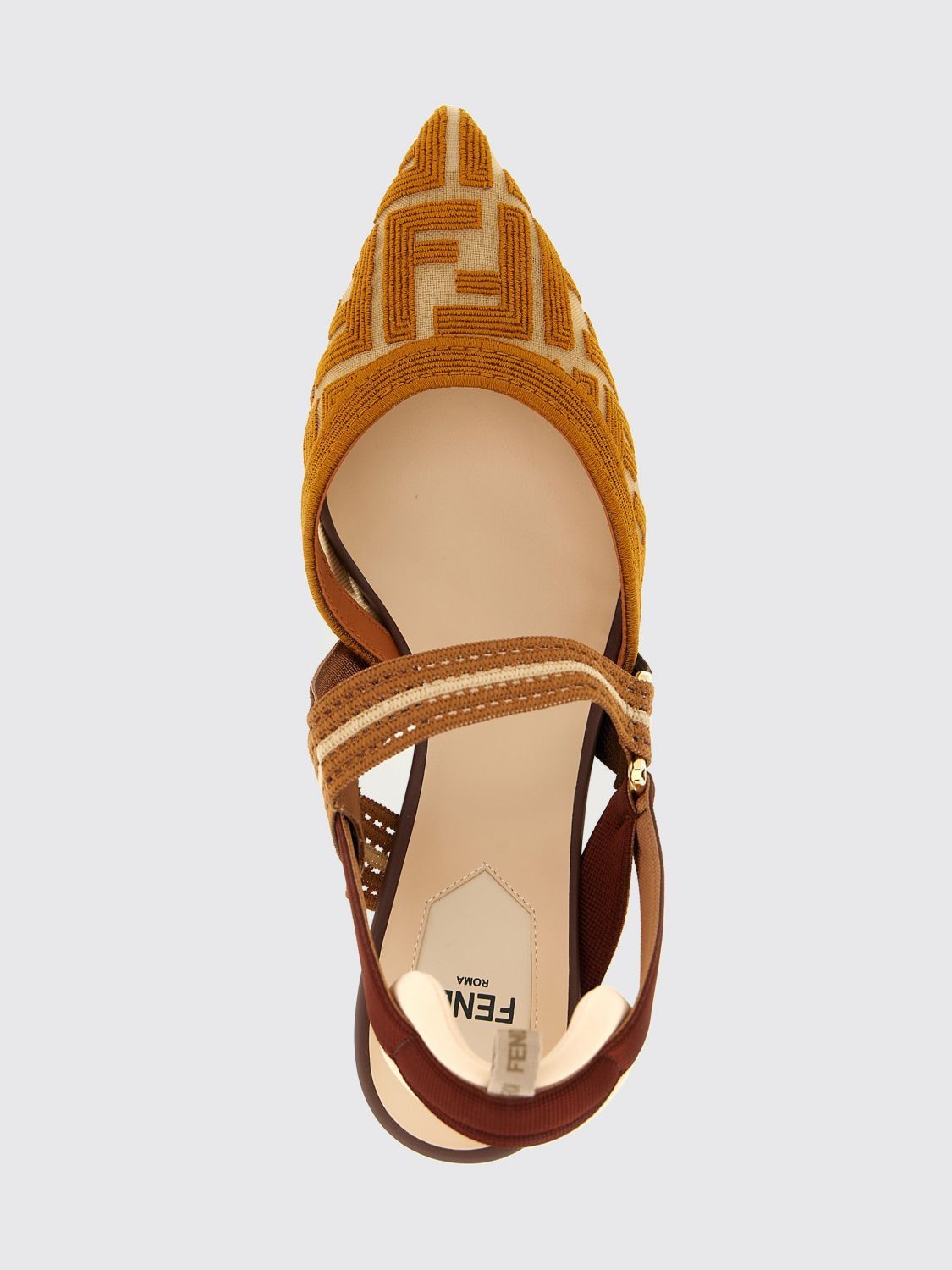 Fendi Fendi Pump Woman Brown Size US 6 / IT 36 - 4 Thumbnail
