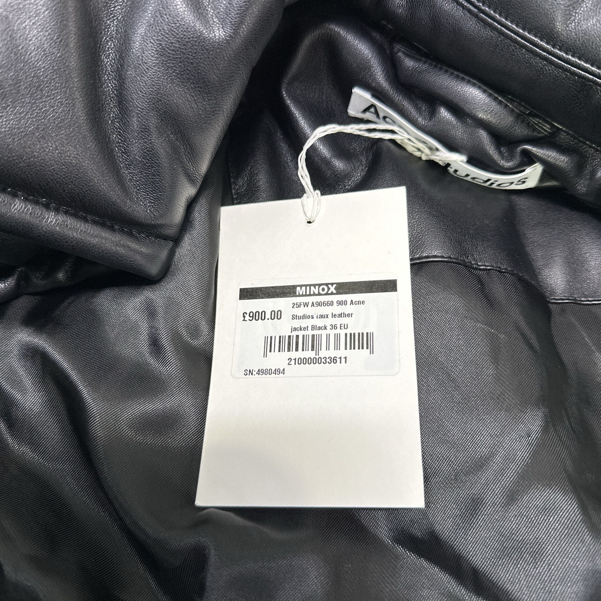 Acne Studios Acne Studios Faux Leather Bomber Jacket 36 Size XS / US 0-2 / IT 36-38 - 6 Thumbnail