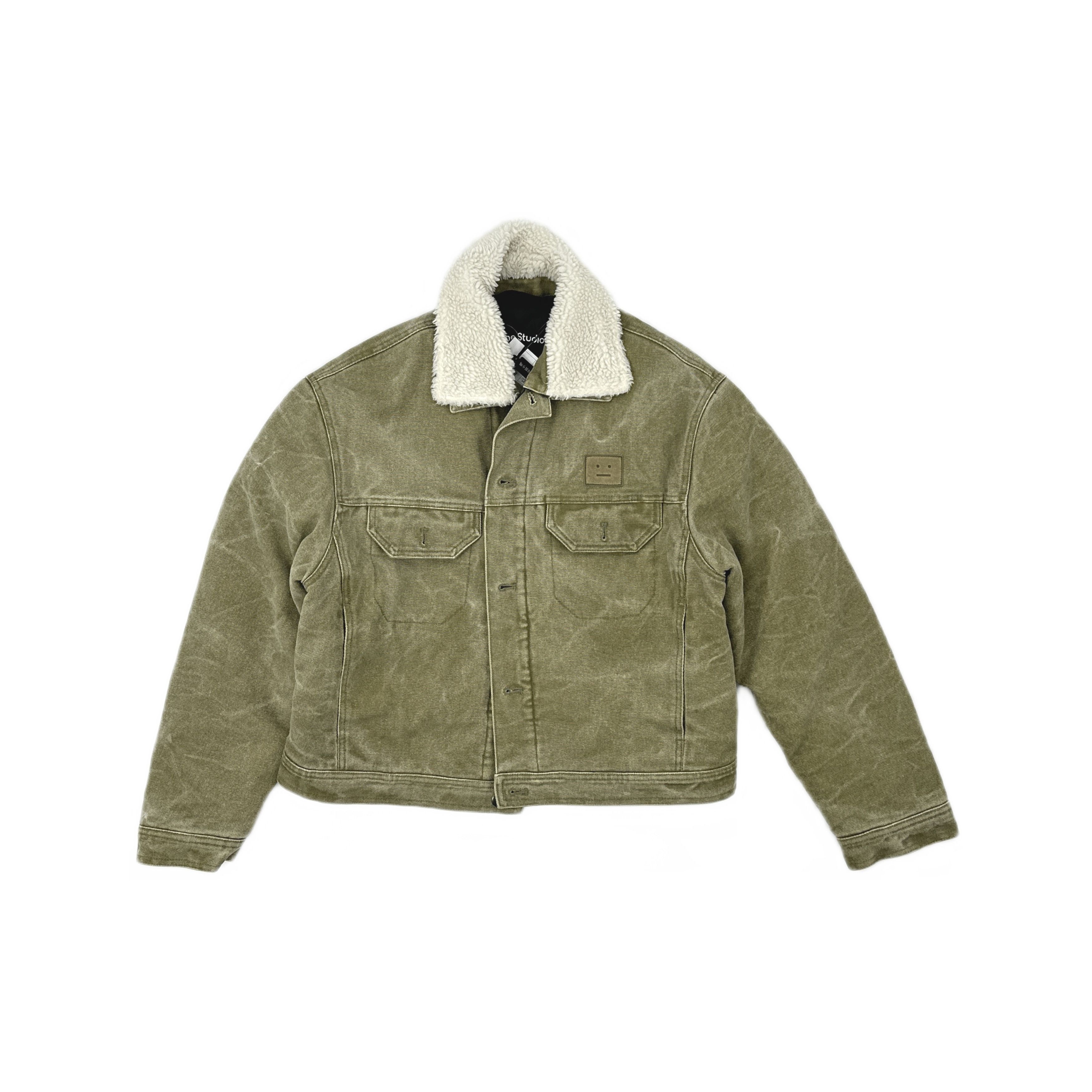 Acne Studios Acne Studios SS23 Face Patch Borg Collar Jacket XS Size XS / US 0-2 / IT 36-38 - 2 Thumbnail
