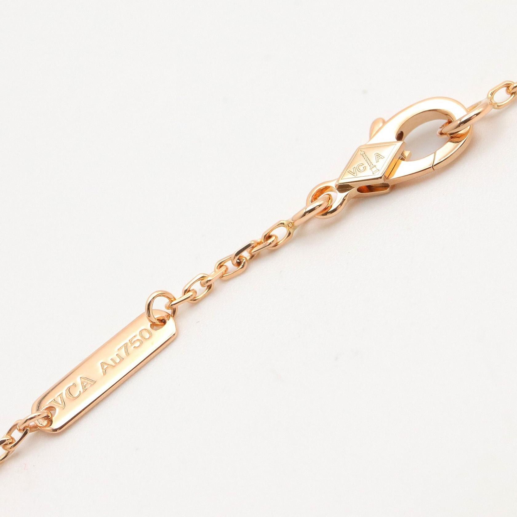 Van Cleef & Arpels Van Cleef & Arpels Van Cleef & Arpels Vintage Alhambra Au750 Diamond Tiger Eye Necklace Precious Metal Necklace DUTY FREE for USA Size ONE SIZE - 3 Thumbnail
