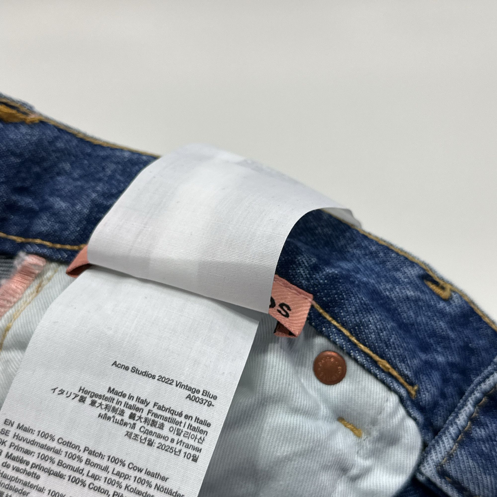 Acne Studios Acne Studios 2022 Vintage Blue Wide Leg Jeans 25 Size 25" / US 0 / IT 36 - 6 Thumbnail