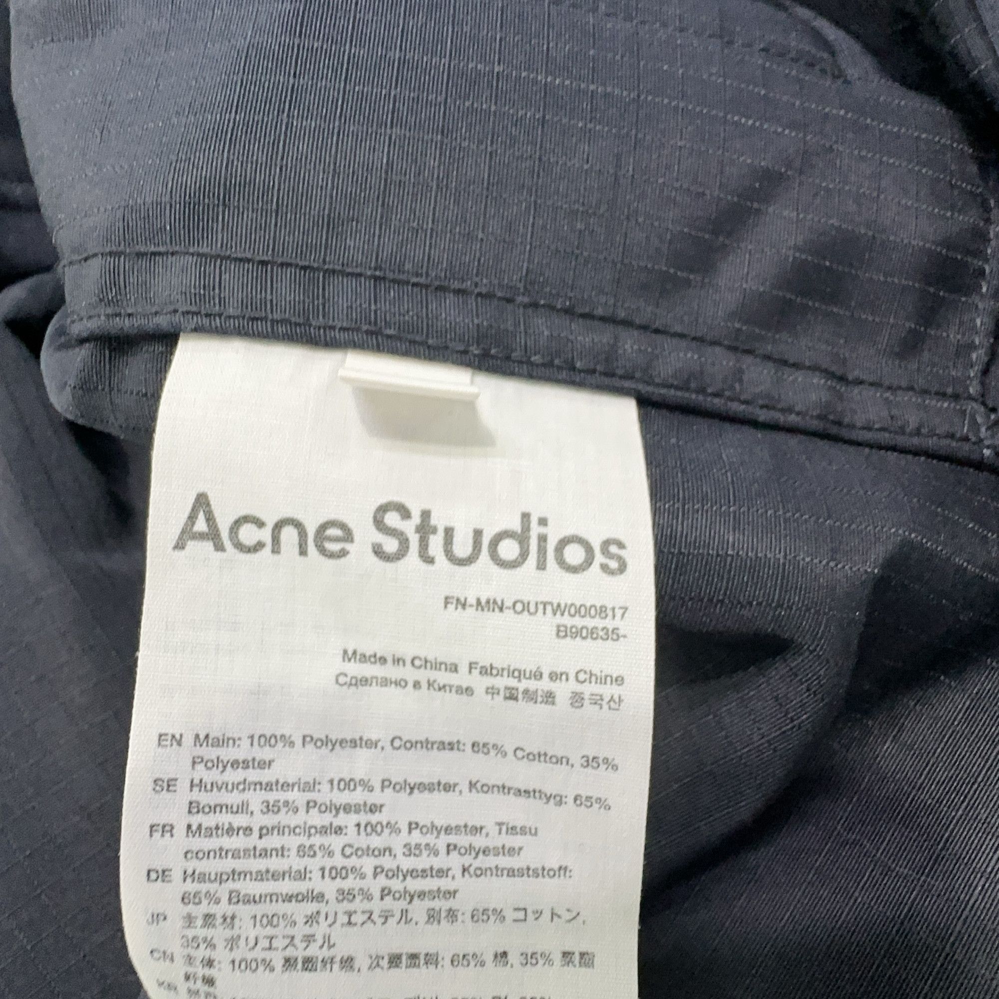 Acne Studios Acne Studios Navy Utility Work Jacket 44 Size US S / EU 44-46 / 1 - 6 Thumbnail
