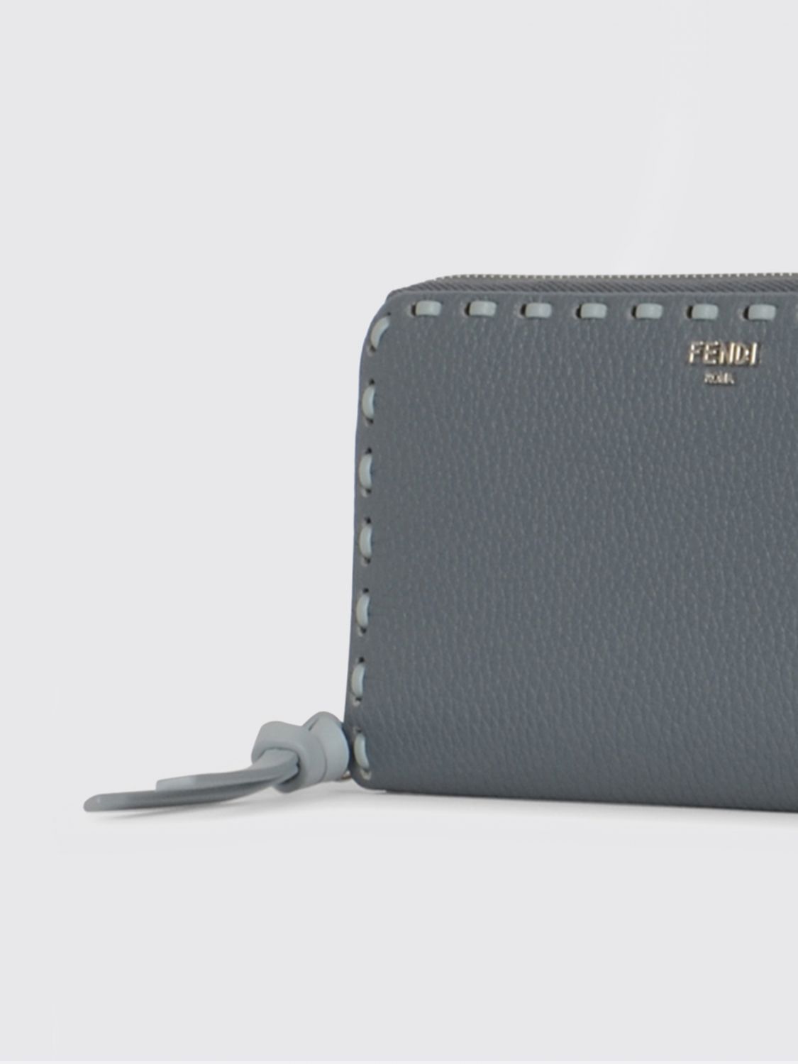 Fendi Fendi Wallet Woman Gnawed Blue Size ONE SIZE - 3 Thumbnail