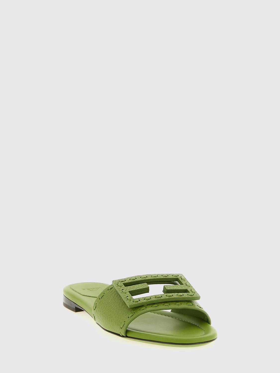 Fendi Fendi Heeled Sandal Woman Green Size US 7 / IT 37 - 2 Thumbnail
