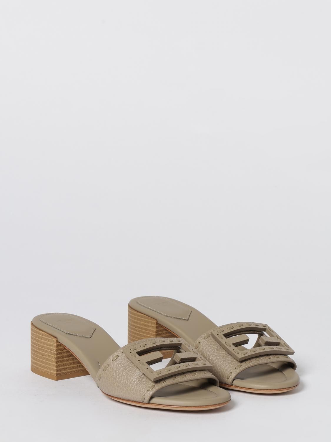 Fendi Fendi Heeled Sandal Woman Grey Size US 7.5 / IT 37.5 - 2 Thumbnail