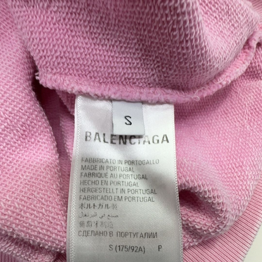 Balenciaga Balenciaga Pink Graphic Logo Sweatshirt S Size S / US 4 / IT 40 - 6 Thumbnail