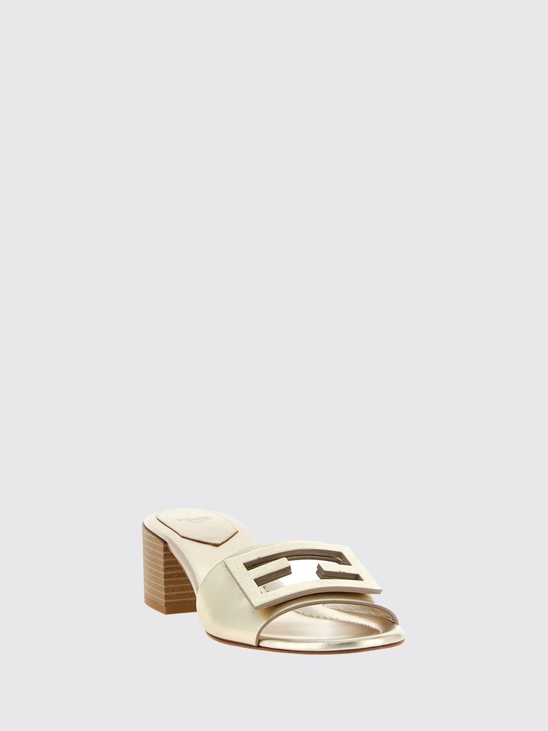 Fendi Fendi Heeled Sandal Woman Grey Size US 11 / IT 41 - 2 Thumbnail