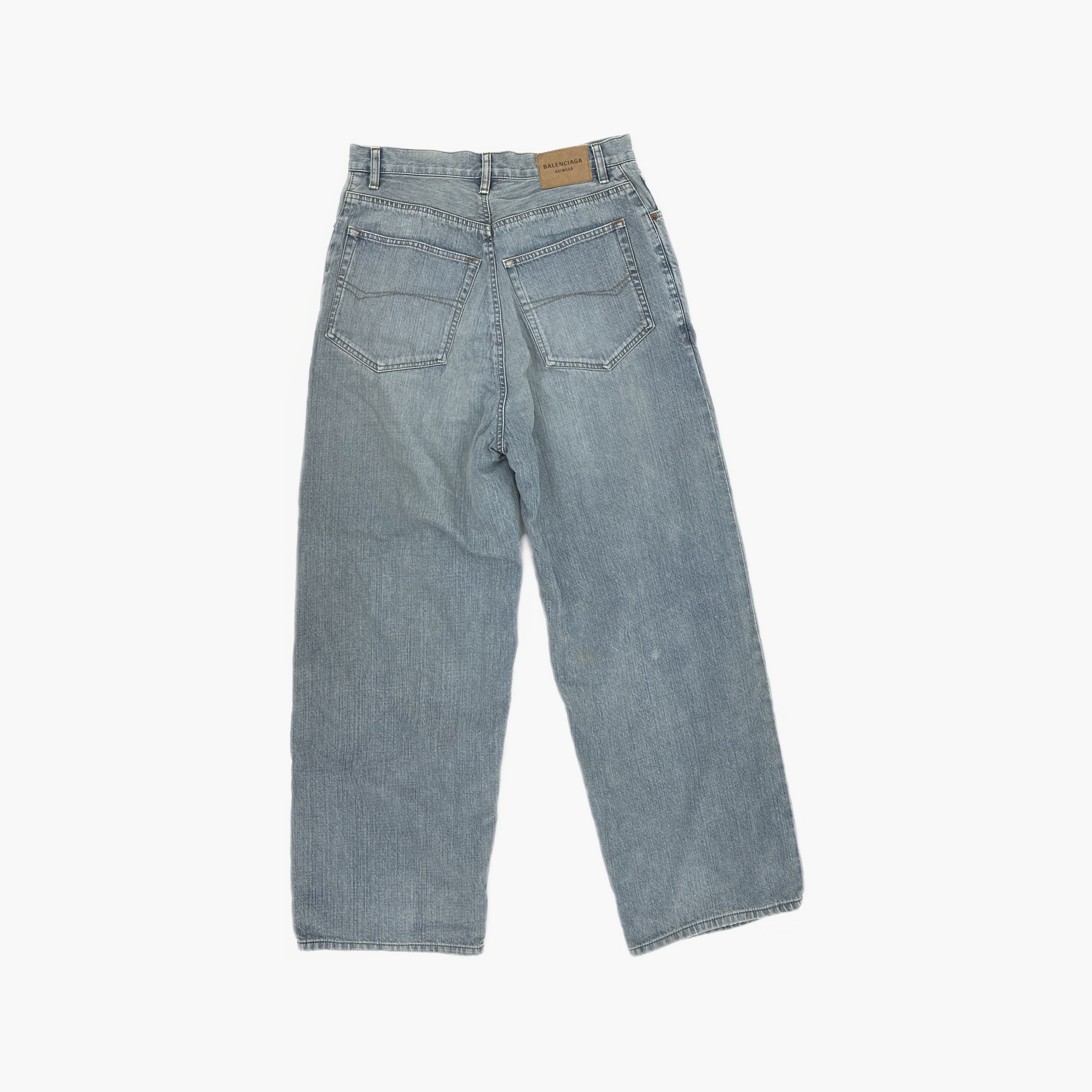 Balenciaga Balenciaga Skiwear Blue Denim Jeans 29 Size US 29 - 3 Thumbnail