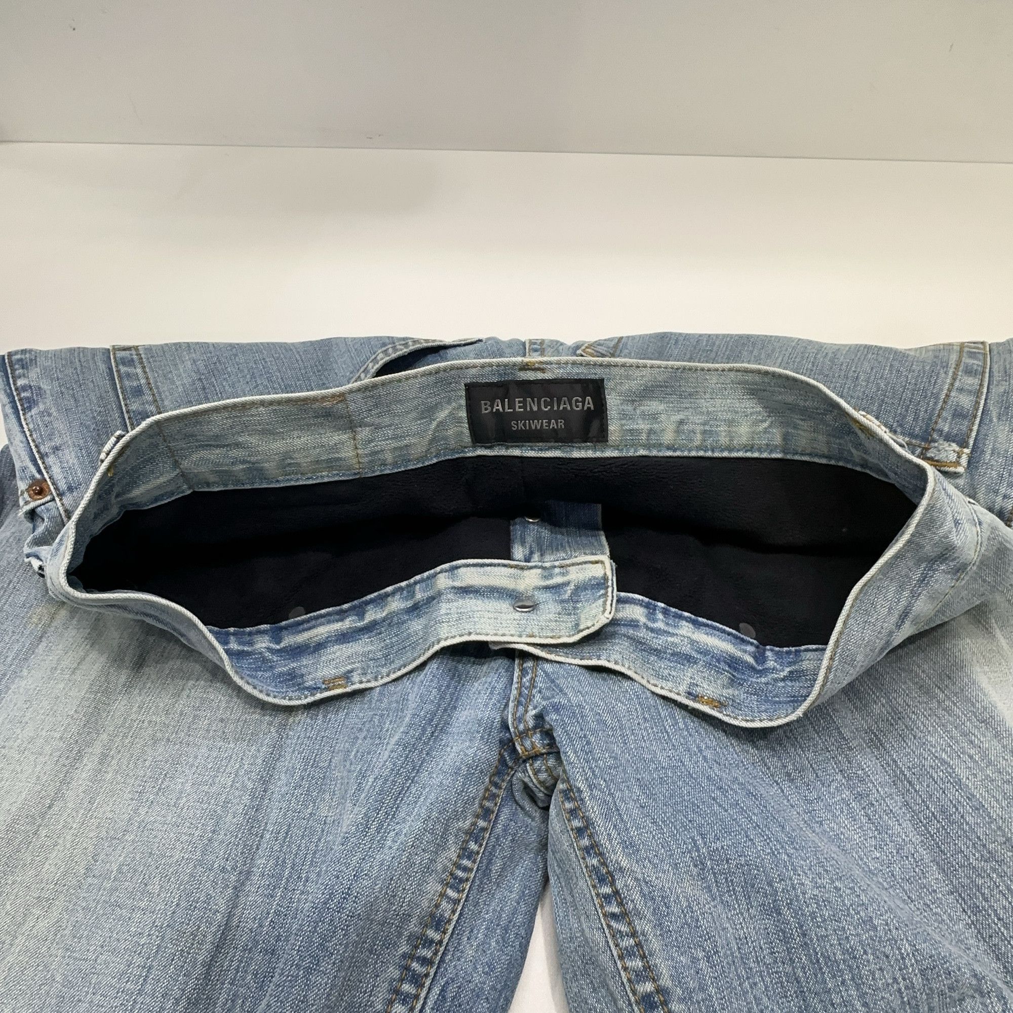 Balenciaga Balenciaga Skiwear Blue Denim Jeans 29 Size US 29 - 7 Thumbnail