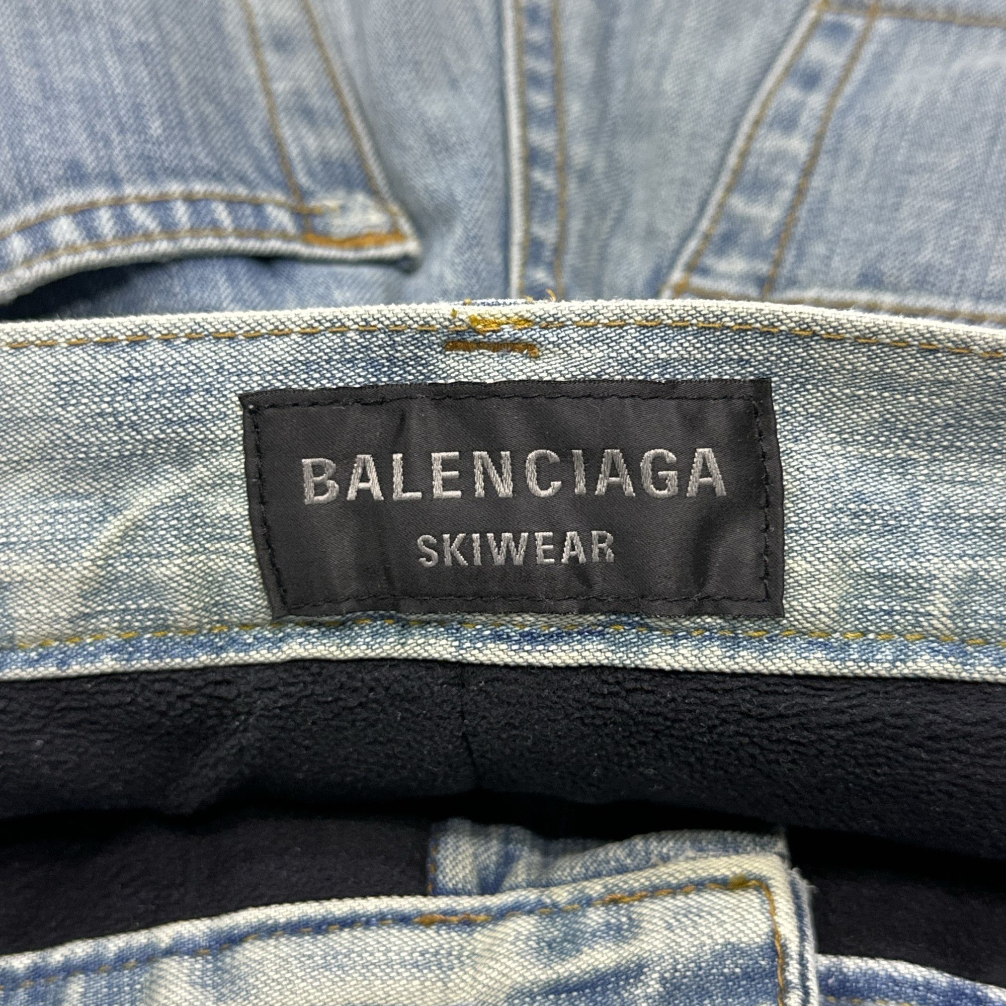 Balenciaga Balenciaga Skiwear Blue Denim Jeans 29 Size US 29 - 4 Thumbnail
