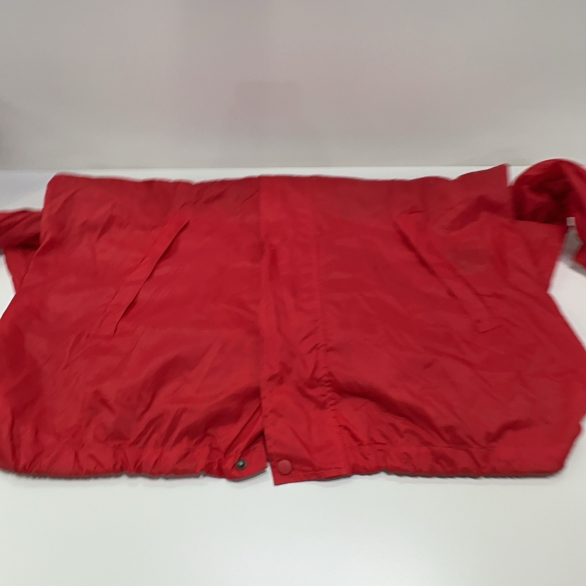 Balenciaga Balenciaga Red Hooded Logo Windbreaker L Size US L / EU 52-54 / 3 - 14 Thumbnail