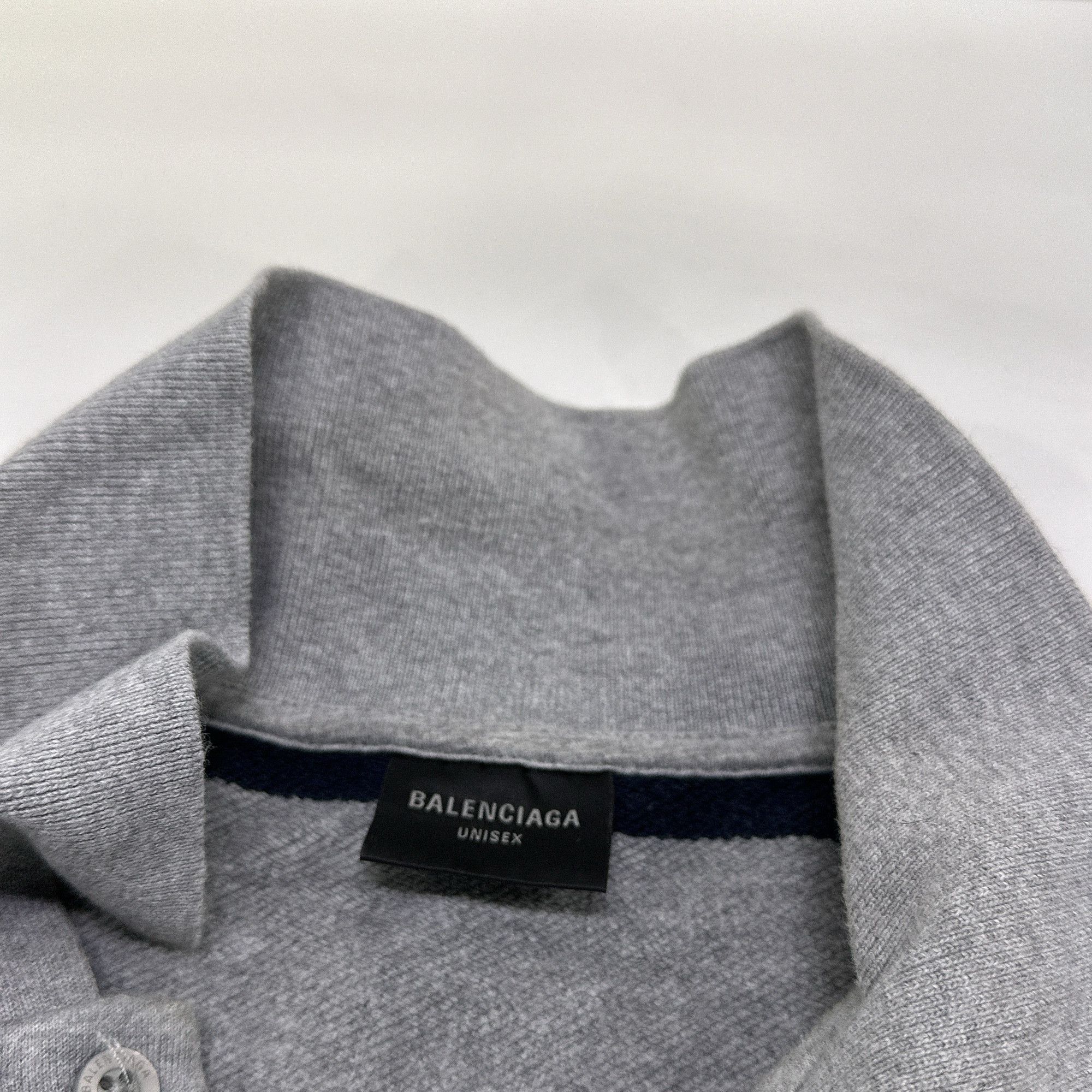 Balenciaga Balenciaga Laurel Distressed Striped Polo Size 3 Size US L / EU 52-54 / 3 - 6 Thumbnail