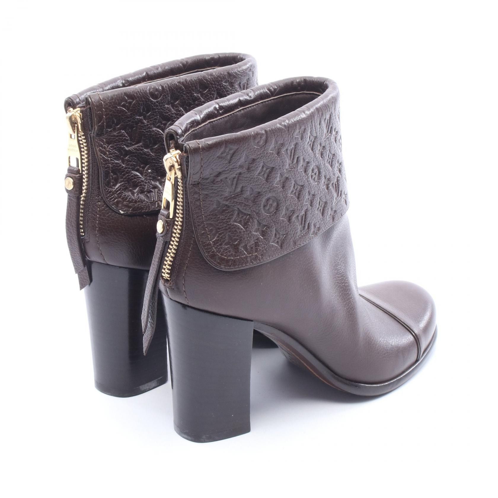 Louis Vuitton Louis Vuitton Louis Vuitton Monogram Leather Boots Leather Shoes DUTY FREE for USA Size ONE SIZE - 2 Thumbnail