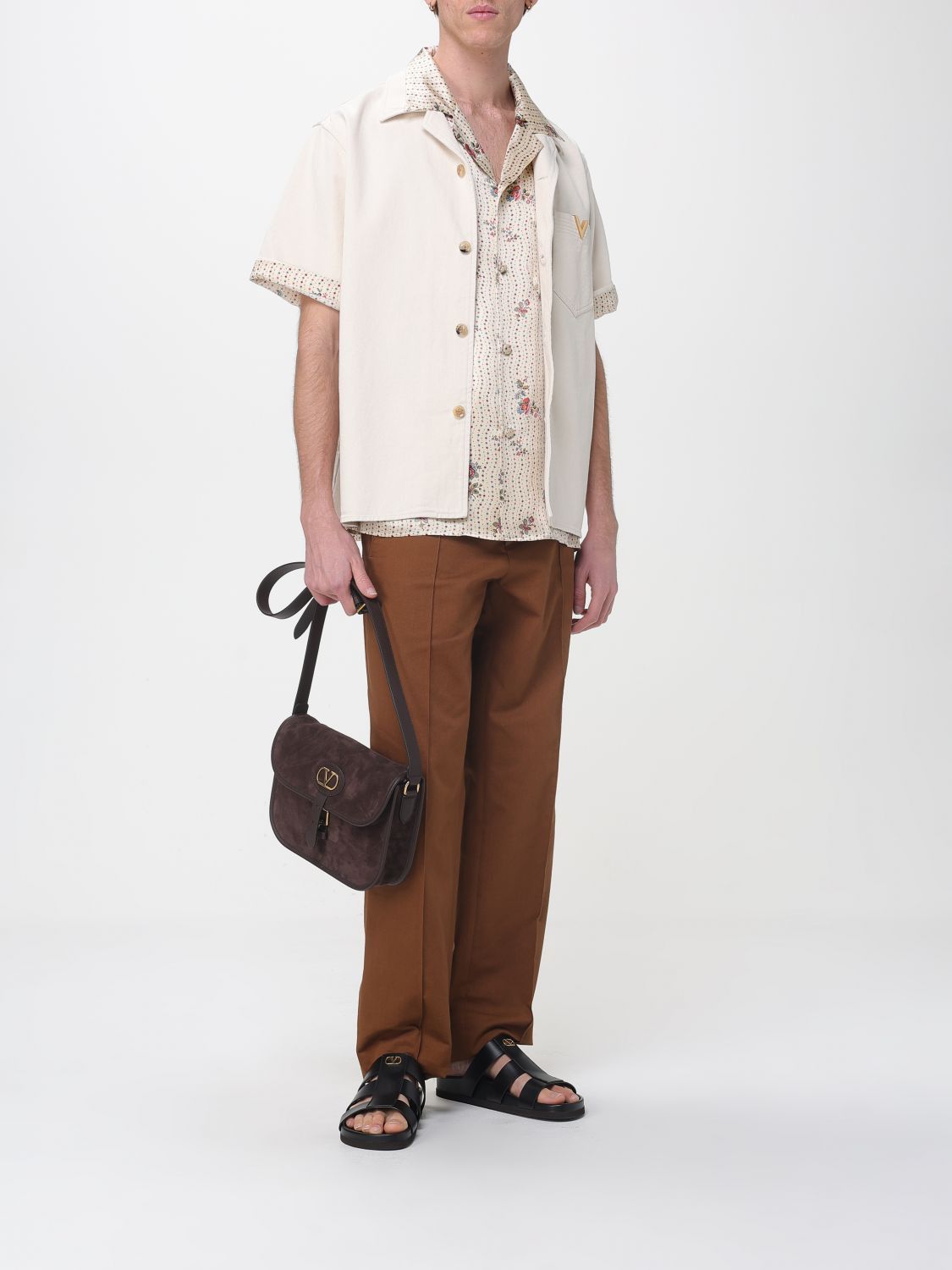 Valentino Valentino Shirt Men Butter Size US L / EU 52-54 / 3 - 2 Thumbnail