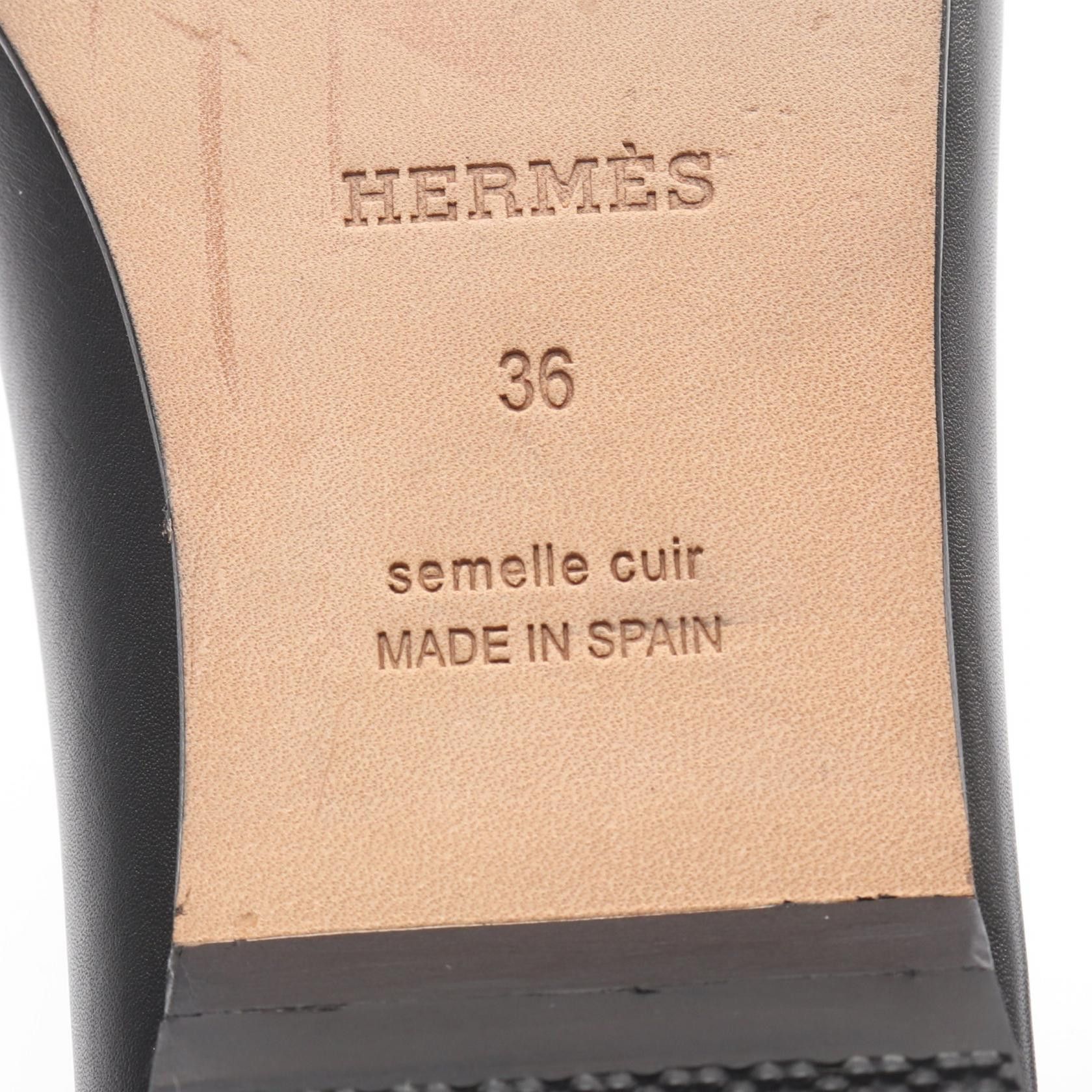 Hermes Hermes Hermes Leather Pumps Leather Shoes DUTY FREE for USA Size ONE SIZE - 6 Thumbnail
