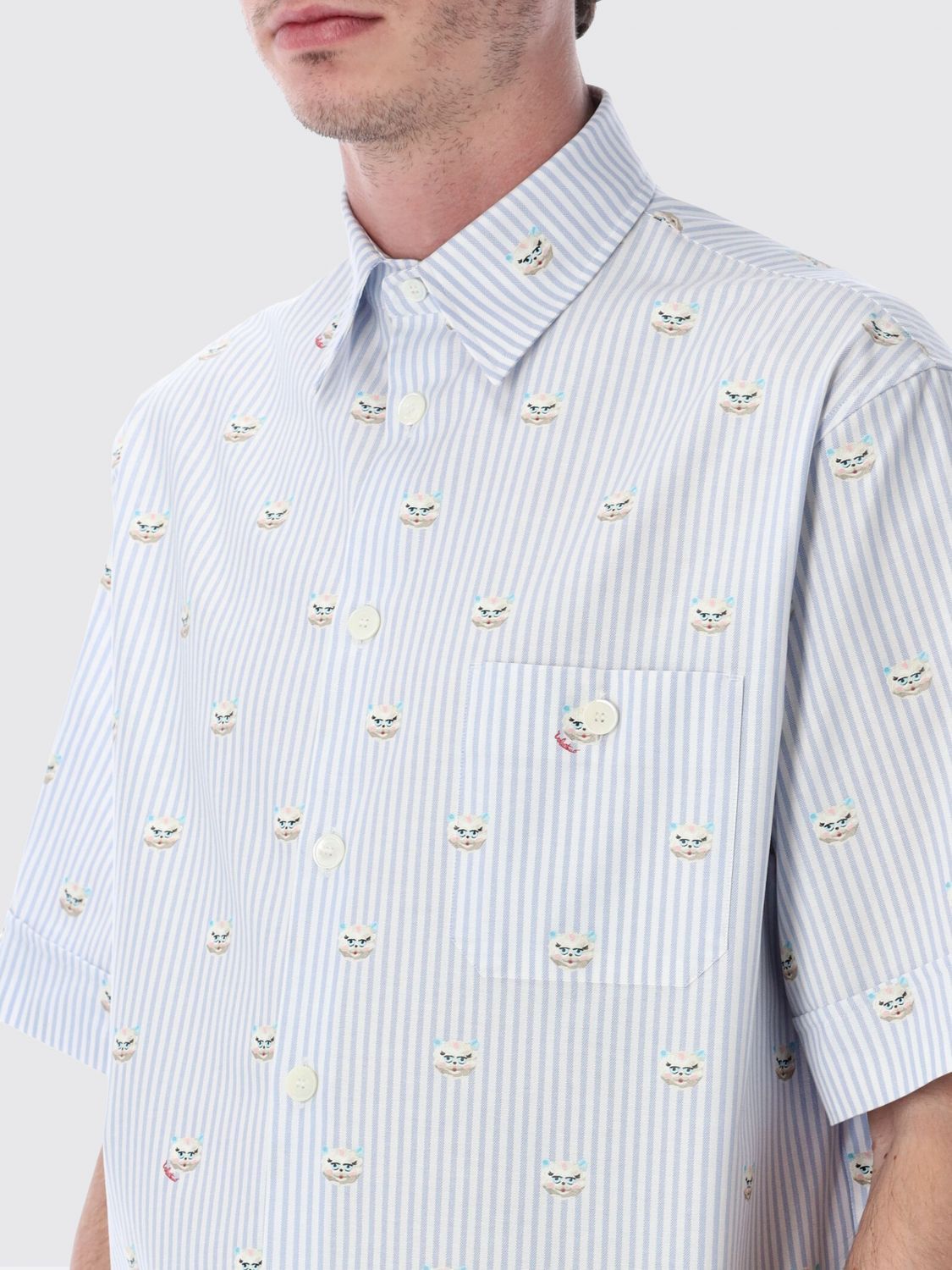 Valentino Valentino Shirt Men Sky Blue Size US L / EU 52-54 / 3 - 3 Thumbnail