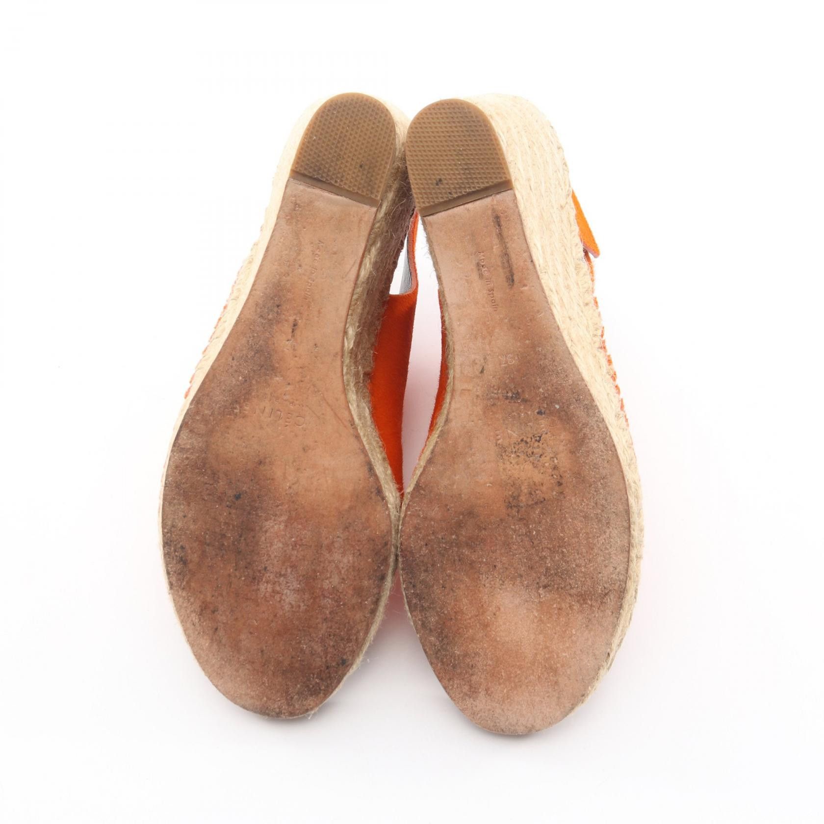 Celine Celine CELINE Leather Wedge Sandals Leather Shoes DUTY FREE for USA Size ONE SIZE - 4 Thumbnail