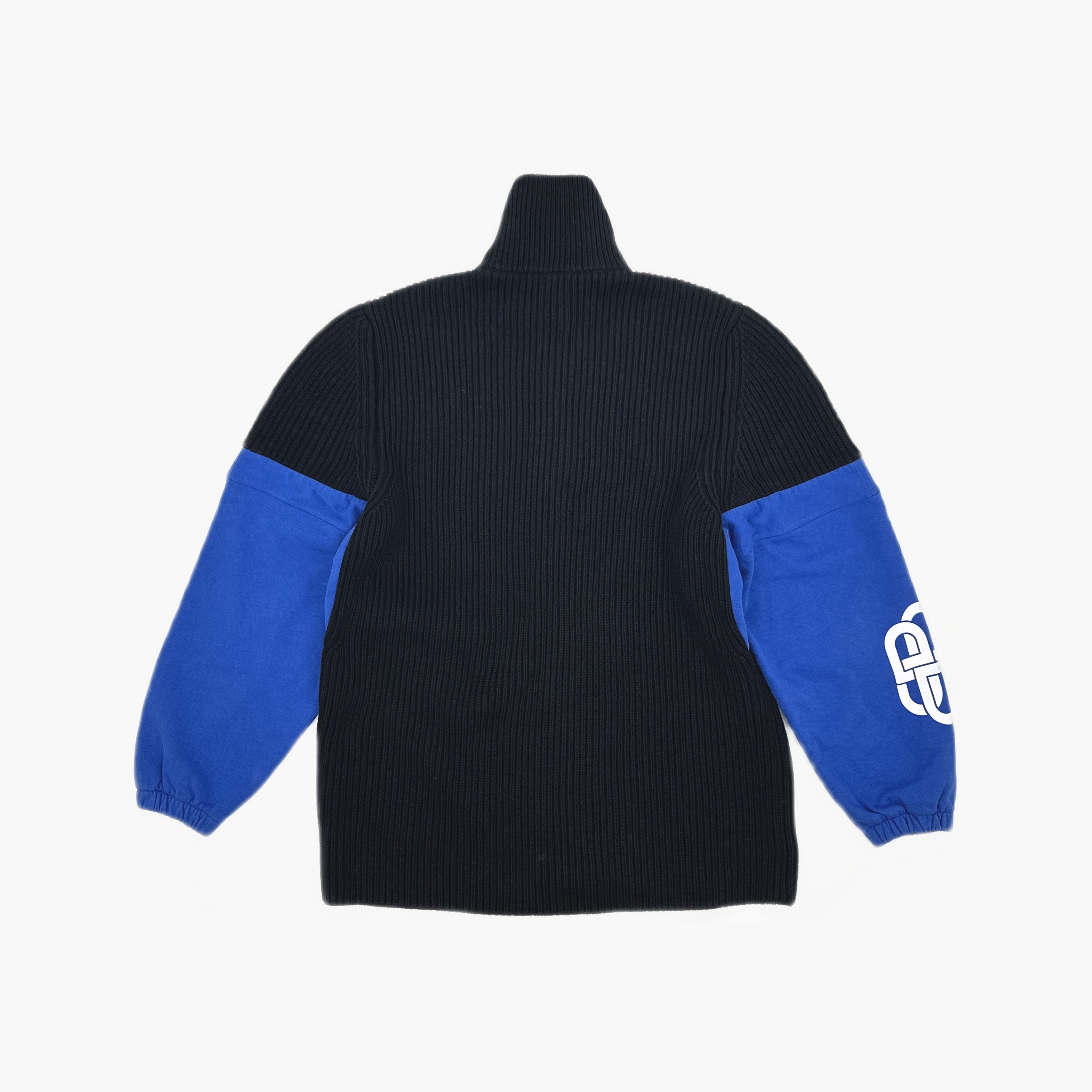 Balenciaga Balenciaga Colorblock Rib Knit Zip Up Size S Size US S / EU 44-46 / 1 - 3 Thumbnail