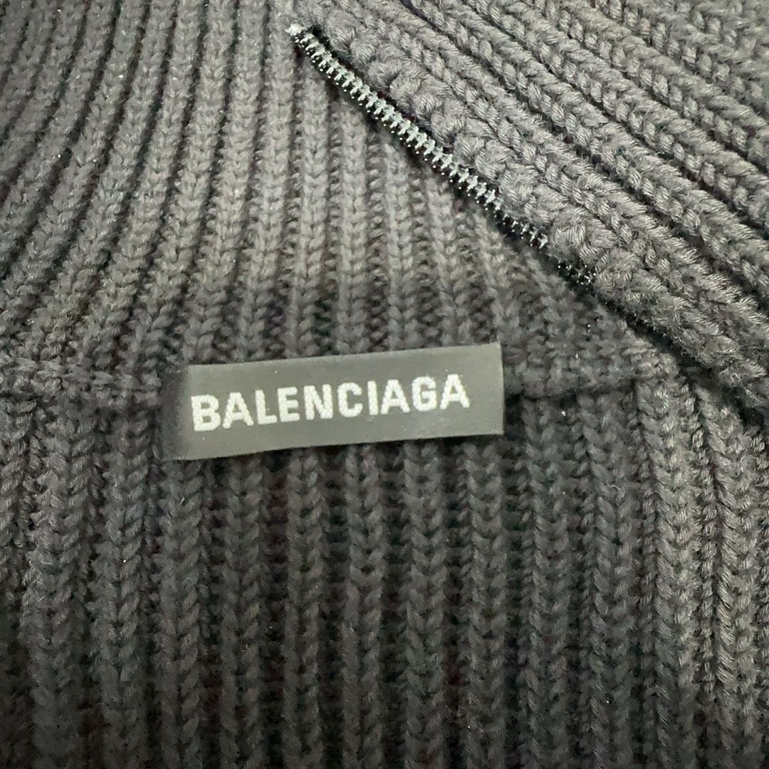 Balenciaga Balenciaga Colorblock Rib Knit Zip Up Size S Size US S / EU 44-46 / 1 - 4 Thumbnail