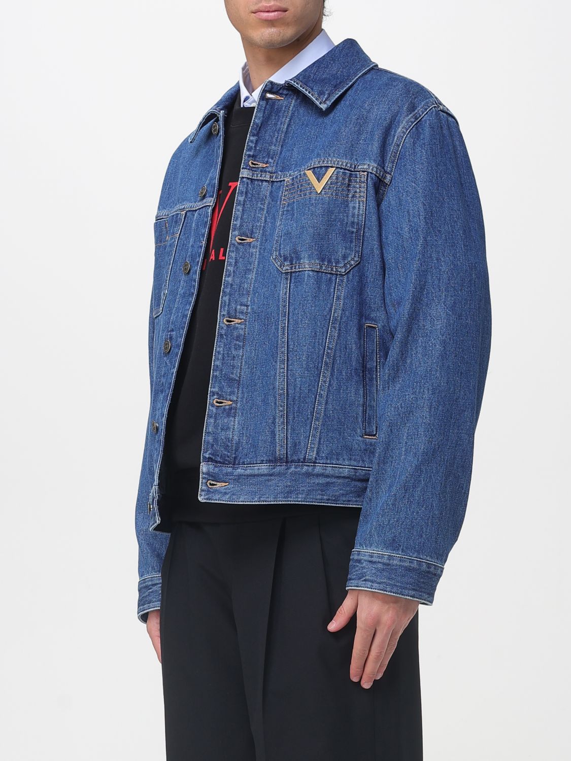 Valentino Valentino Jacket Men Denim Size US XL / EU 56 / 4 - 4 Thumbnail