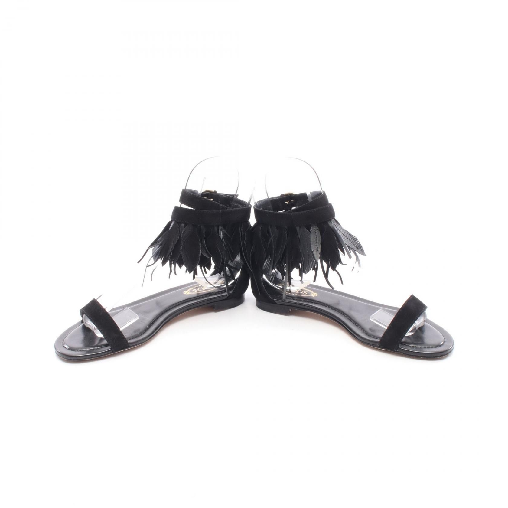 Tod's Tod's TOD'S Fringe Suede Sandals Leather Shoes DUTY FREE for USA Size ONE SIZE - 3 Thumbnail