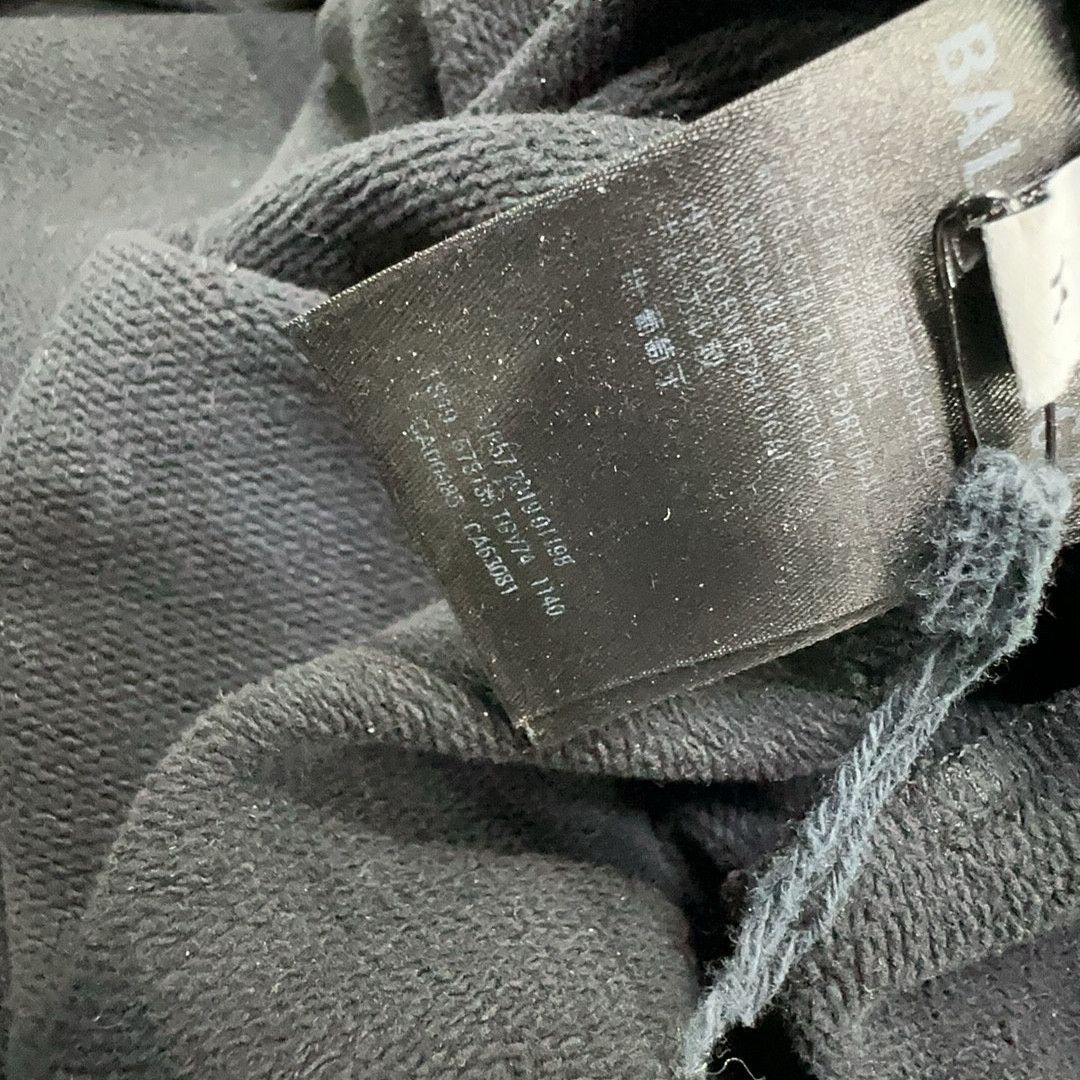 Balenciaga Balenciaga Logo Distressed Hoodie Size M Size US M / EU 48-50 / 2 - 5 Thumbnail