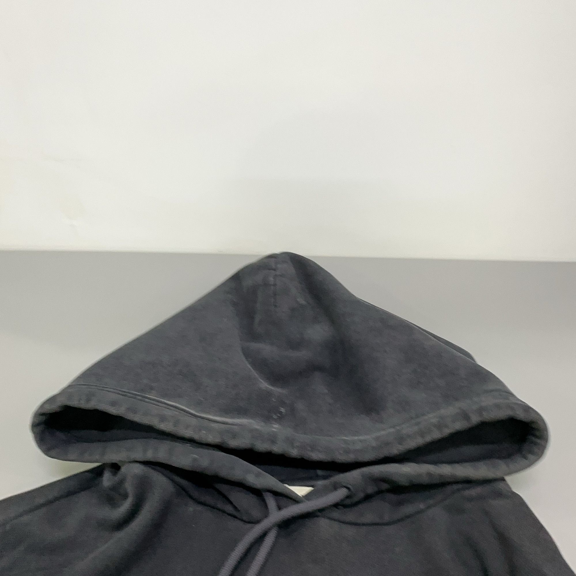 Balenciaga Balenciaga Logo Distressed Hoodie Size M Size US M / EU 48-50 / 2 - 9 Thumbnail